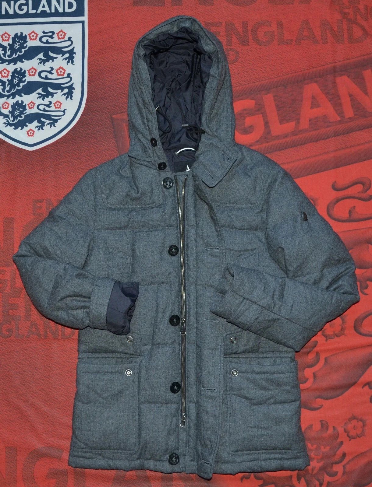 Other MARINA YACHTING MAN GREY QUILTED DOWN PADDED JACKET SIZE 48 Size US M / EU 48-50 / 2 - 2 Thumbnail