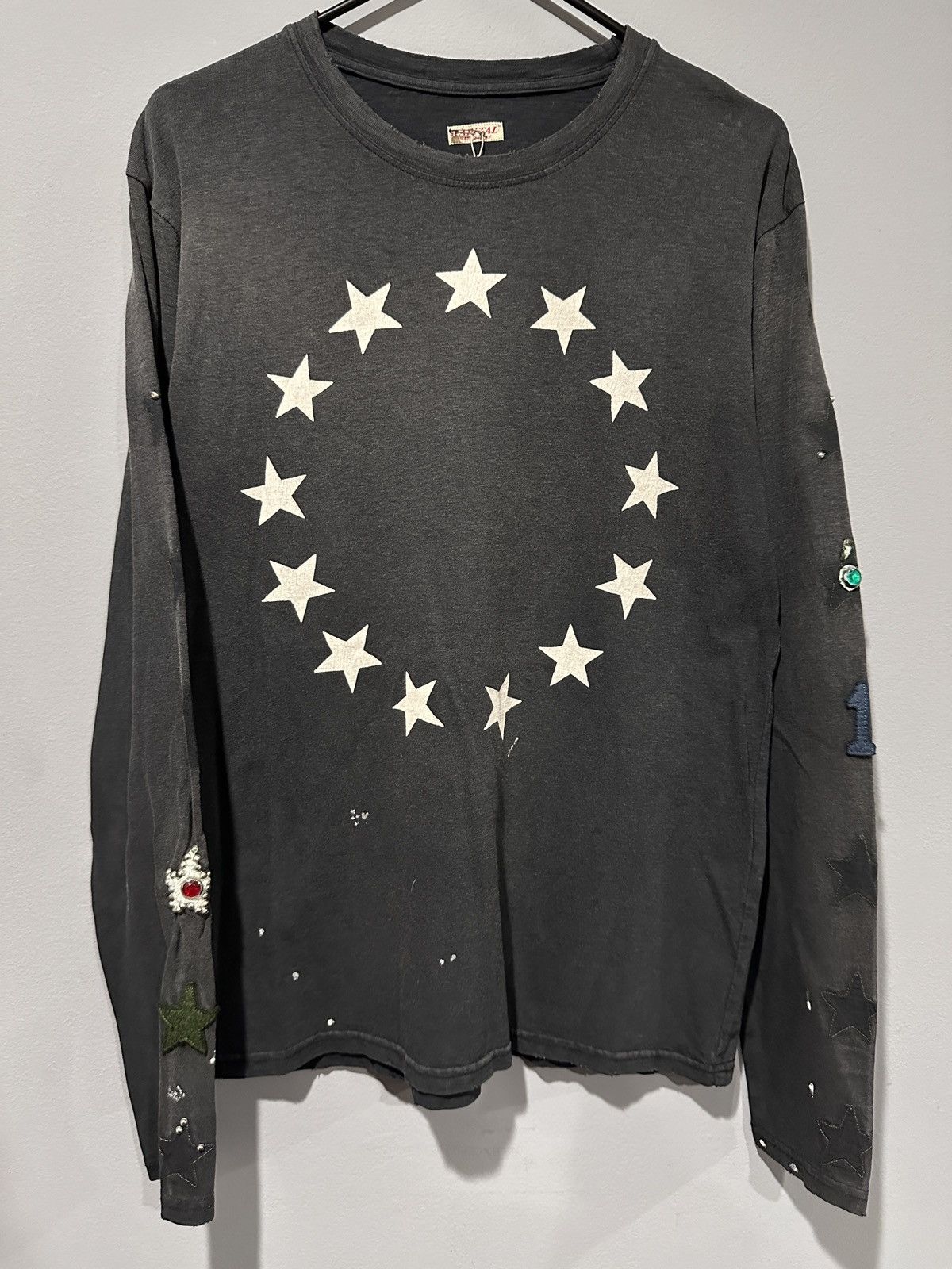 トップス KAPITAL Studded Star Print Long Sleeve Kapital Gemstone Studded Star Print Longsleeve | Grailed