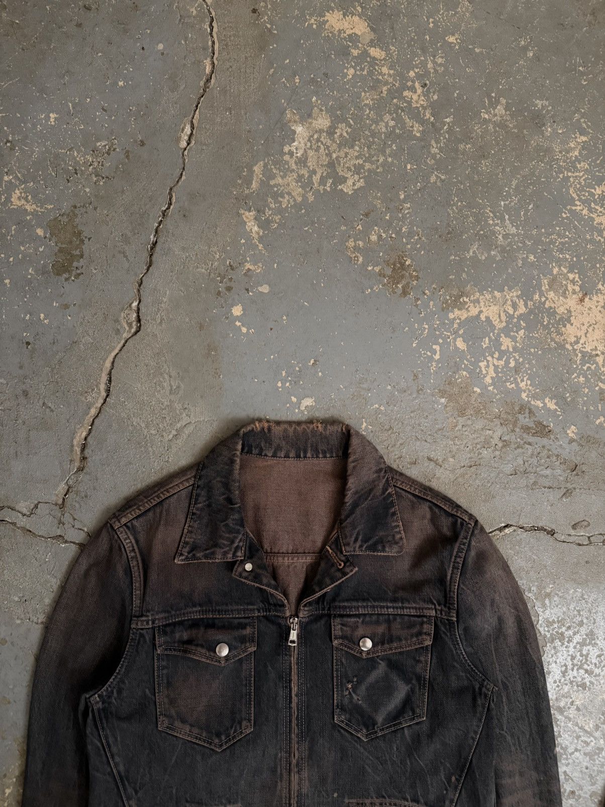 Number (N)ine FW09 “A Closed Feeling” Mudwash Pain Trucker - Takahiro Size US M / EU 48-50 / 2 - 2 Thumbnail