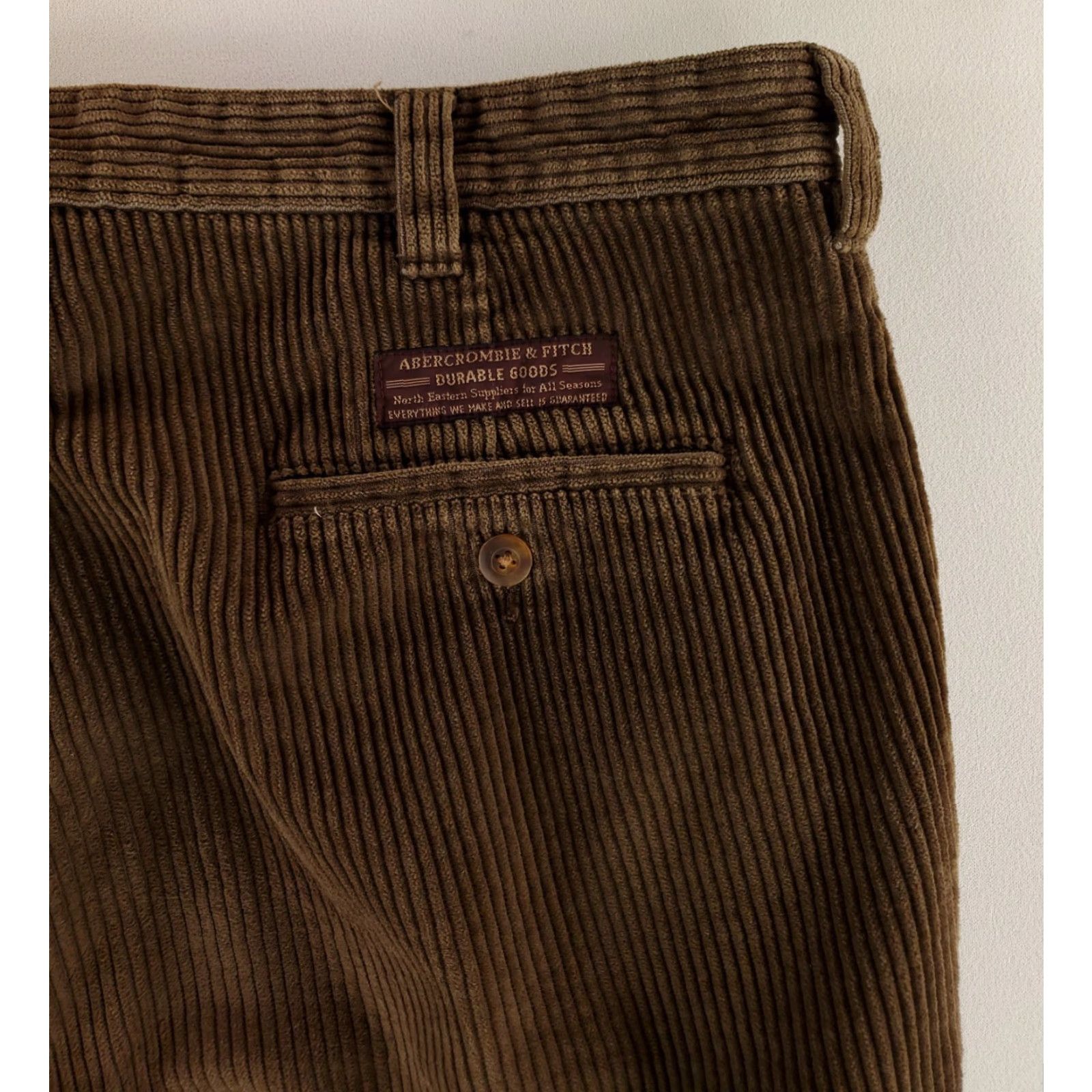 Abercrombie & Fitch VINTAGE Abercrombie & Fitch Corduroy Pants Brown Baggy Mens 36x32 36x31 Actual Inseam 31 Casual Pants Men Brown Corduroy Size US 36 / EU 52 - 4 Thumbnail