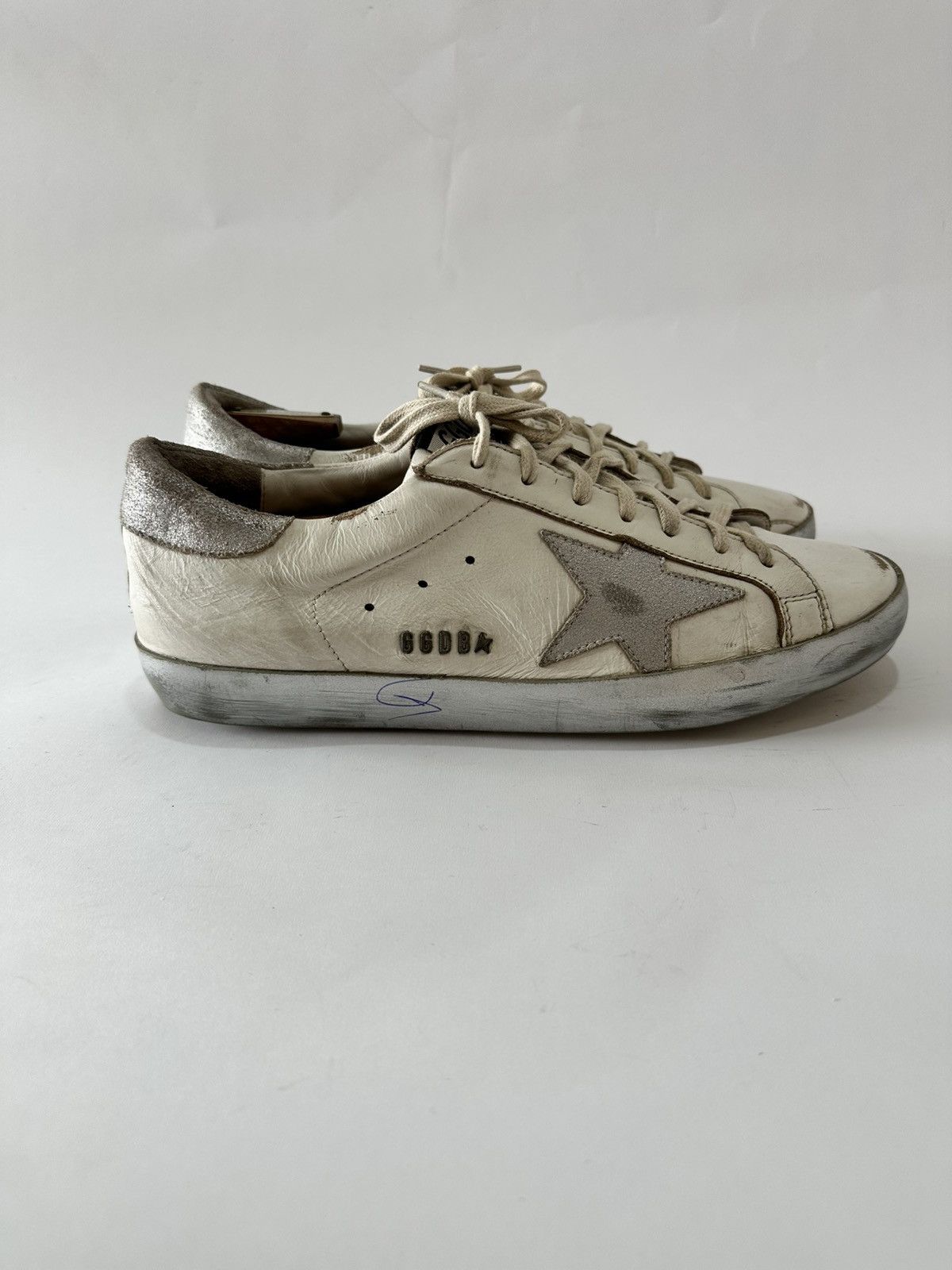 Golden Goose Golden Goose White Leather Suede Superstar Sneaker Size 41 Size US 8.5 / EU 41-42 - 3 Thumbnail