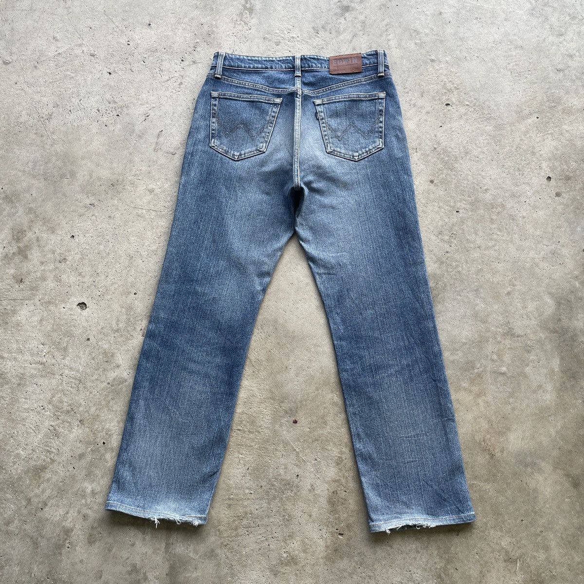 Japanese Brand W31 Vintage Edwin Faded Denim Distressed Jeans Pants Japan Size US 31 - 11 Thumbnail