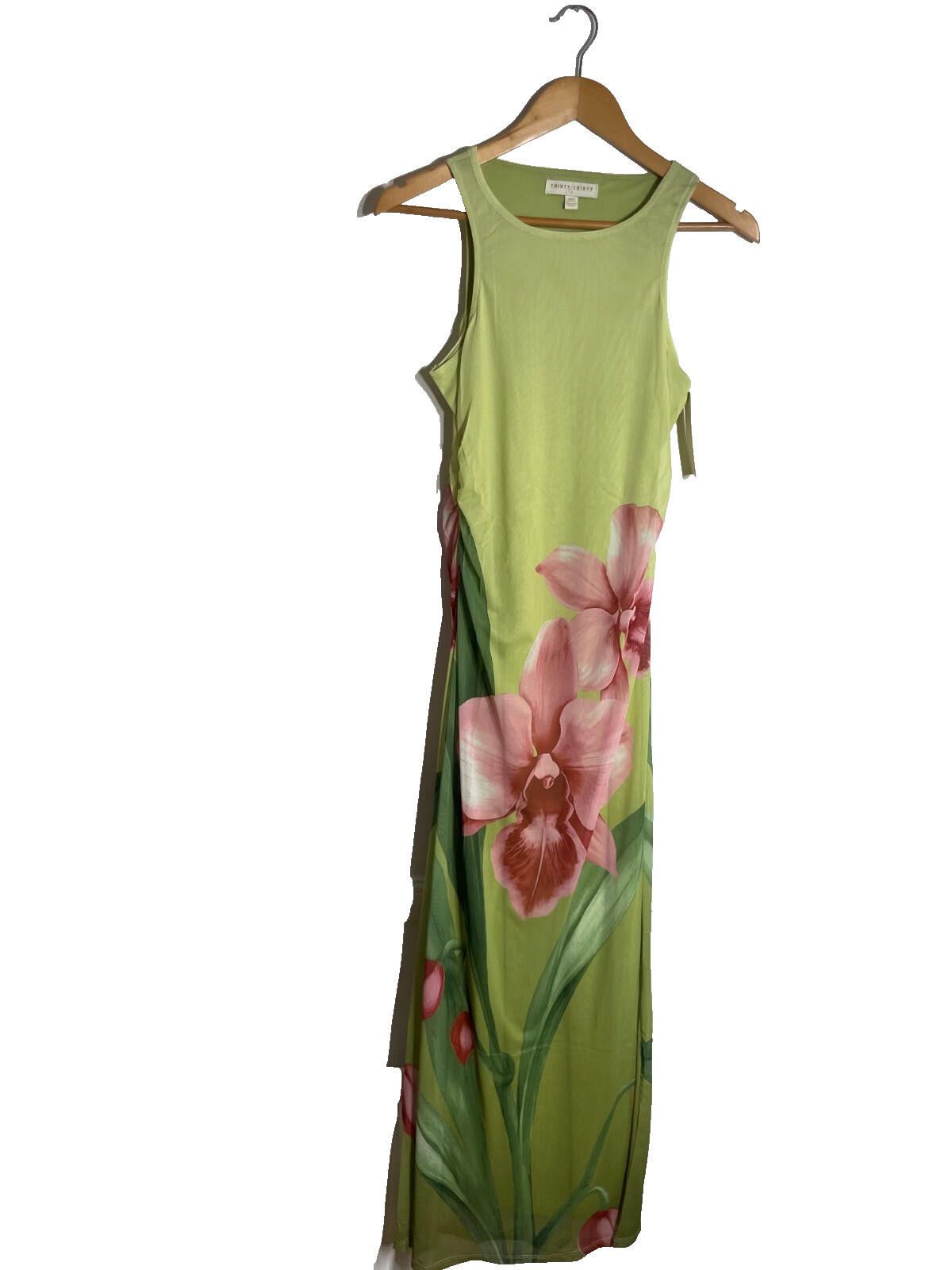 Other Thirty Thirty LA Green Orchid Maxi Dress Size M BNWT Size M / US 6-8 / IT 42-44 - 2 Thumbnail