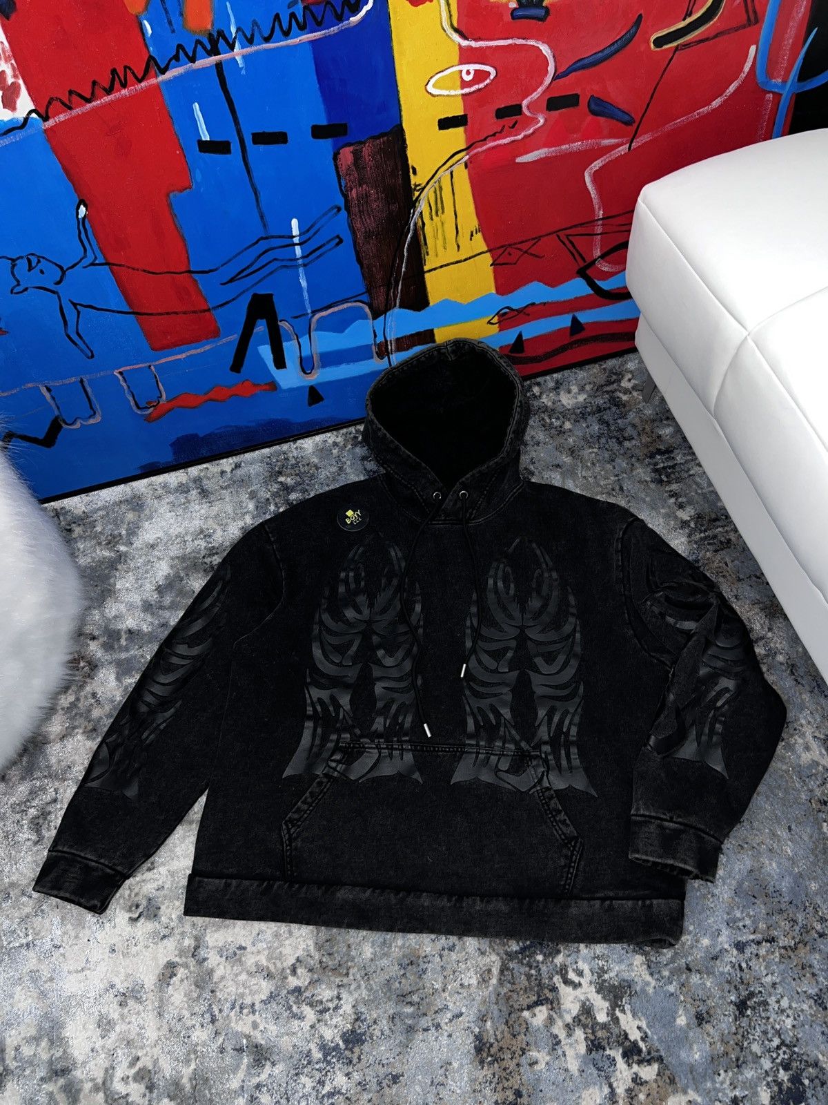 Who Decides War WDW washed out black hoodie Size US M / EU 48-50 / 2 - 1 Thumbnail