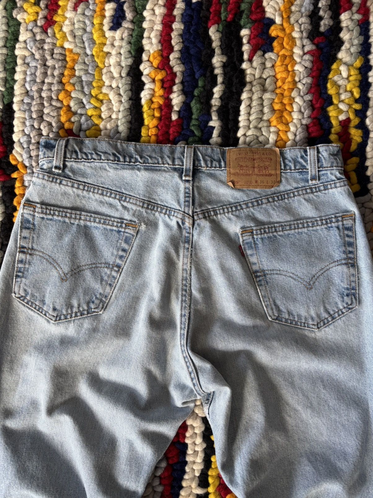 Levi's Vintage Clothing Vintage Trashed Levis Light Wash Size US 36 / EU 52 - 7 Thumbnail