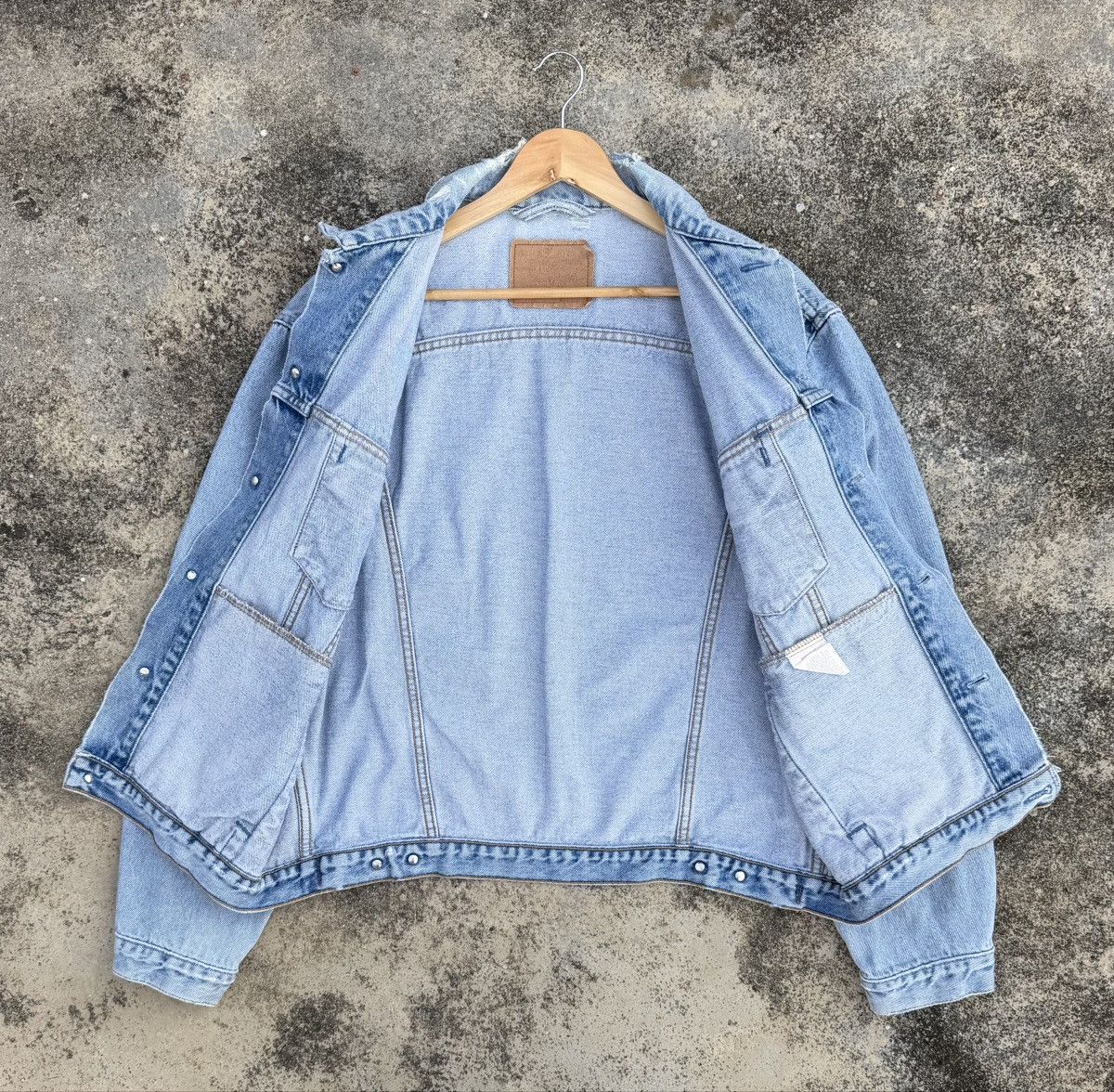 Levi's 🔥Limited🔥Vintage 80s Levis Distressed Trucker Denim Jacket Size US XL / EU 56 / 4 - 18 Thumbnail