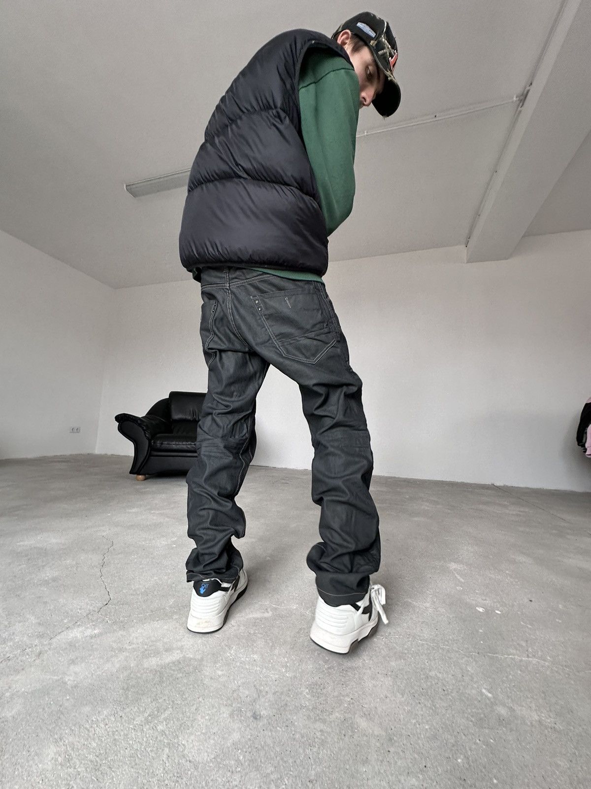 Japanese Brand Japanese Brand Waxed Stacked Jeans Size US 36 / EU 52 - 5 Thumbnail