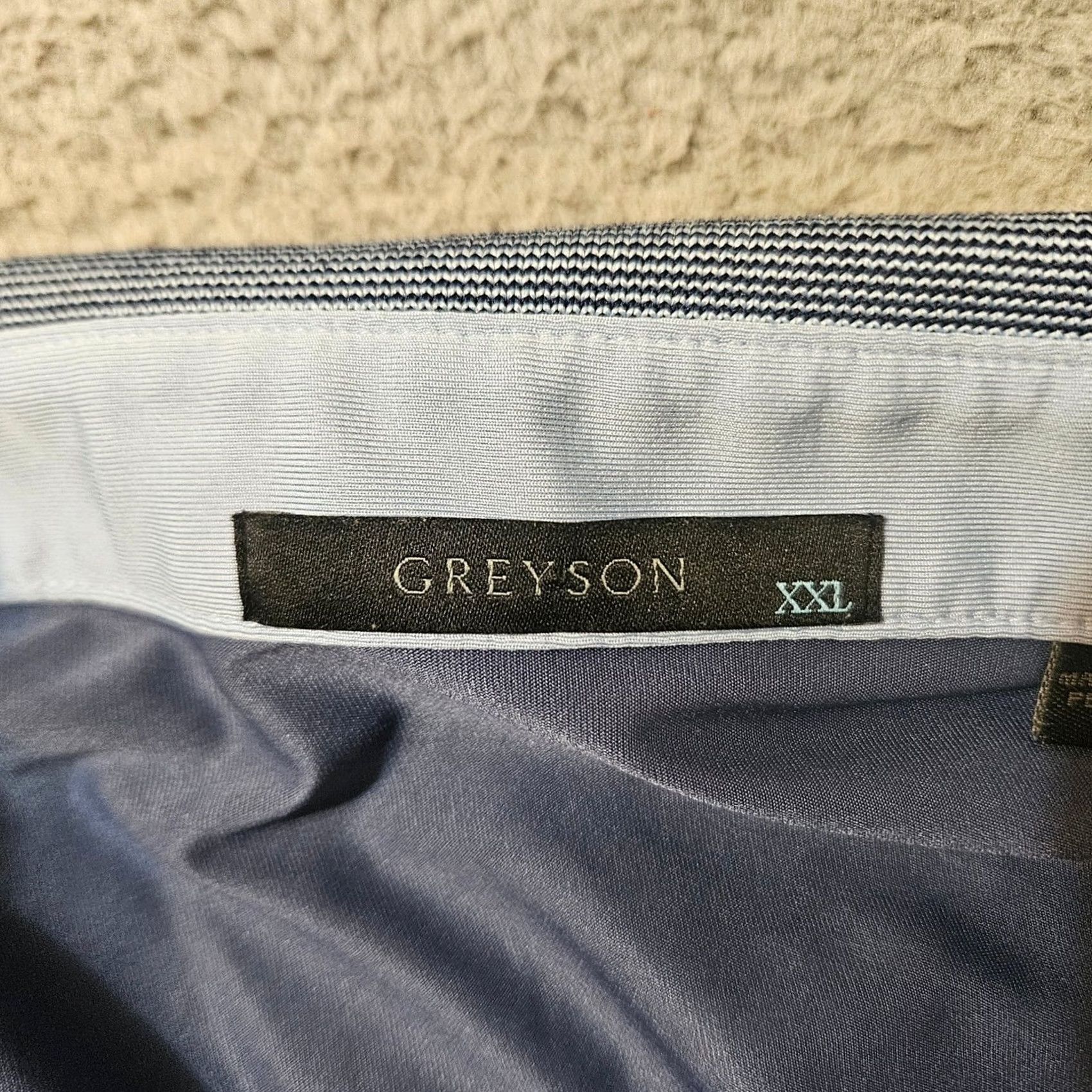 Vintage Greyson Polo Men's XXL Blue Camo Wolf Performance Stretch Golf Navy Print Size US XXL / EU 58 / 5 - 4 Thumbnail