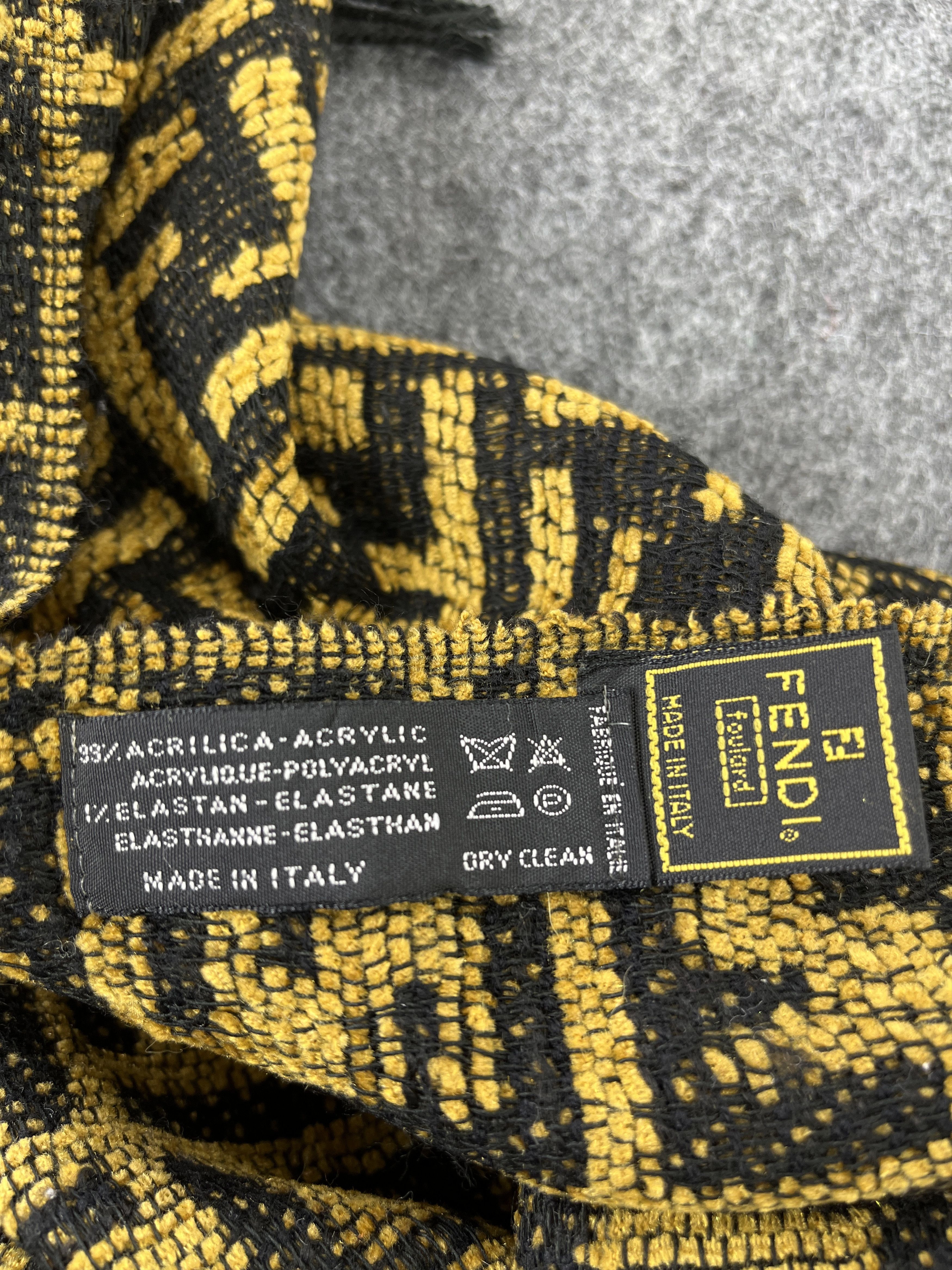 Vintage MONOGRAM FENDI SCARVES / MUFFLER / NECKWEAR T206 Size ONE SIZE - 6 Thumbnail