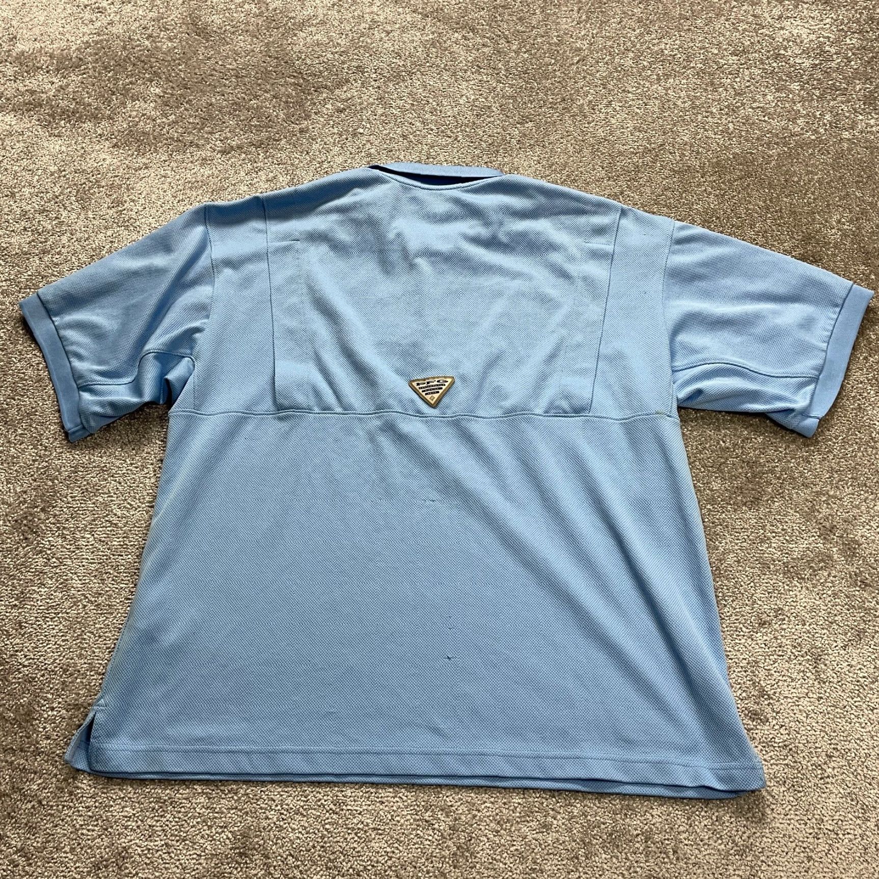 Vintage Columbia PFG Omni-Shade Polo Shirt Men XL Blue Short Sleeve Collared Fishing Shirt Size US XL / EU 56 / 4 - 2 Thumbnail