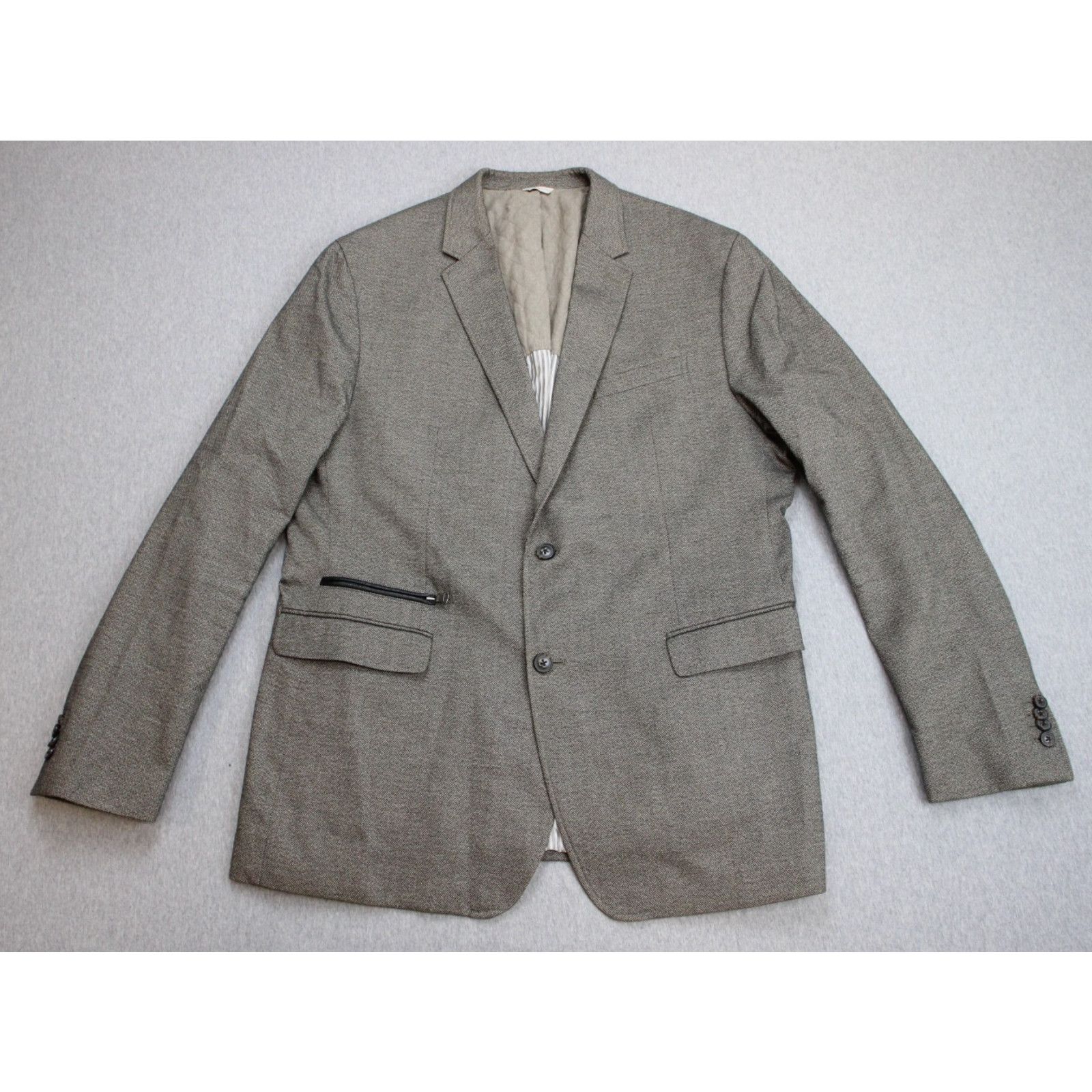 Banana Republic Banana Republic Blazer Mens 48L Brown Cotton Heritage Collec Size 48L - 2 Thumbnail
