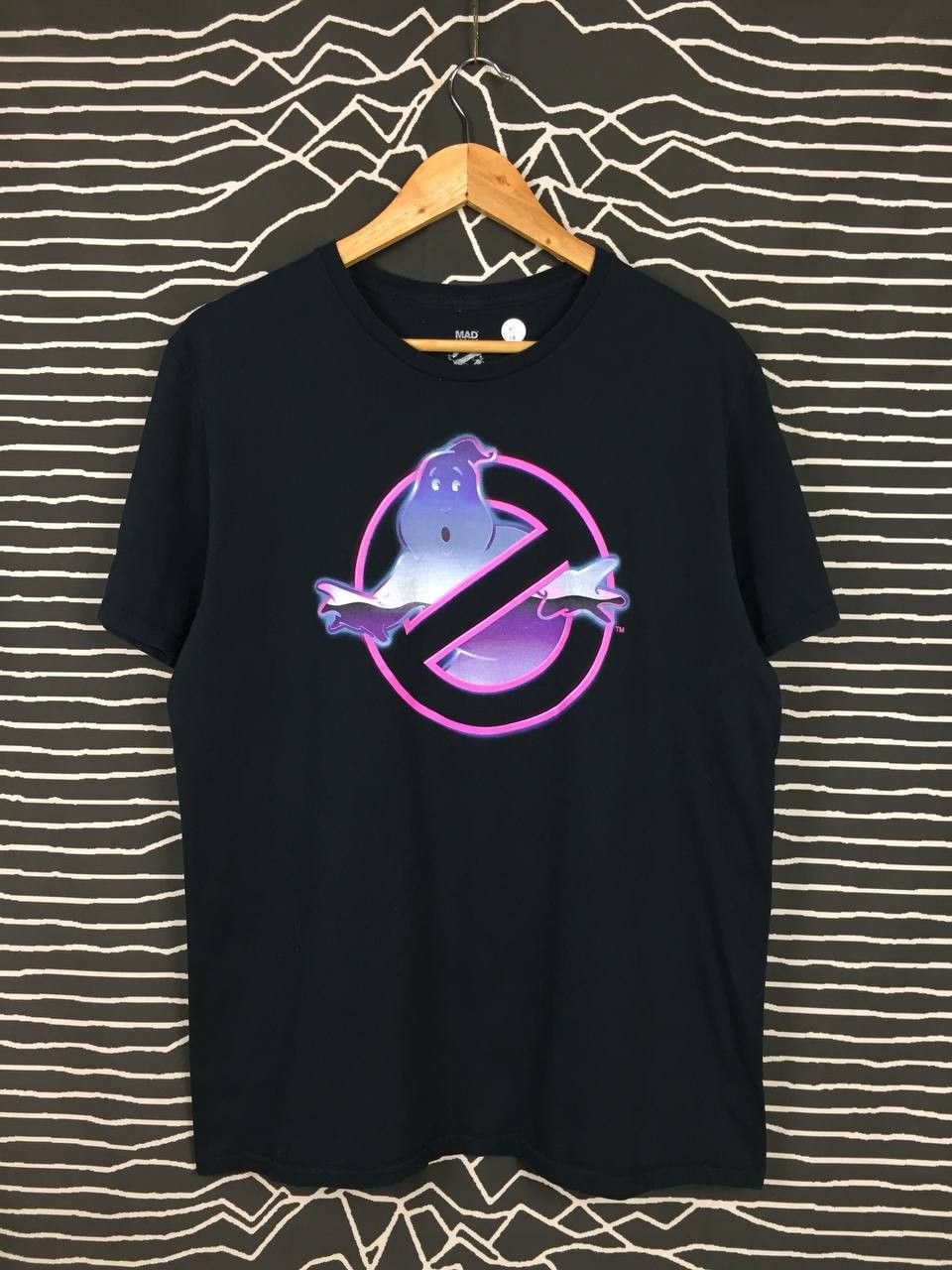 Mad Engine × Vintage Mad Engine Ghostbusters Neon Graphic Logo Movie Tee Size US L / EU 52-54 / 3 - 2 Thumbnail