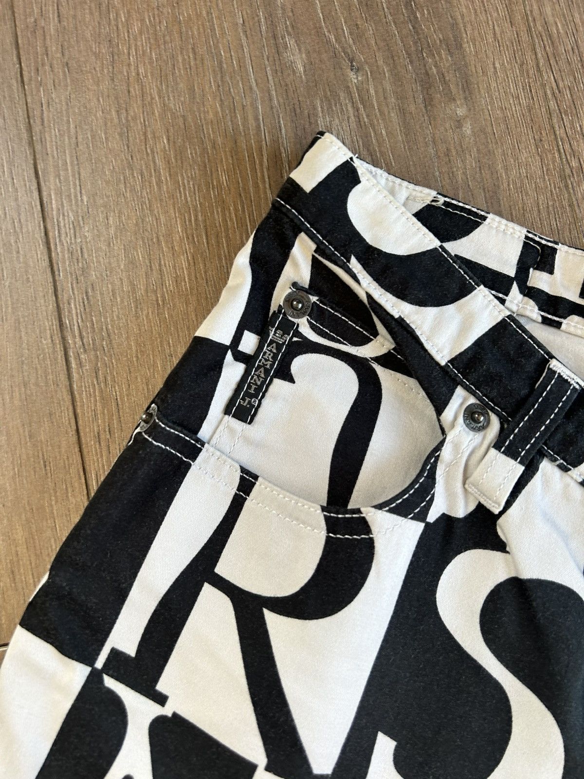 Armani Collezioni Vintage Armani Jeans monogram pats S 26 27 Size 26" / US 2 / IT 38 - 3 Thumbnail