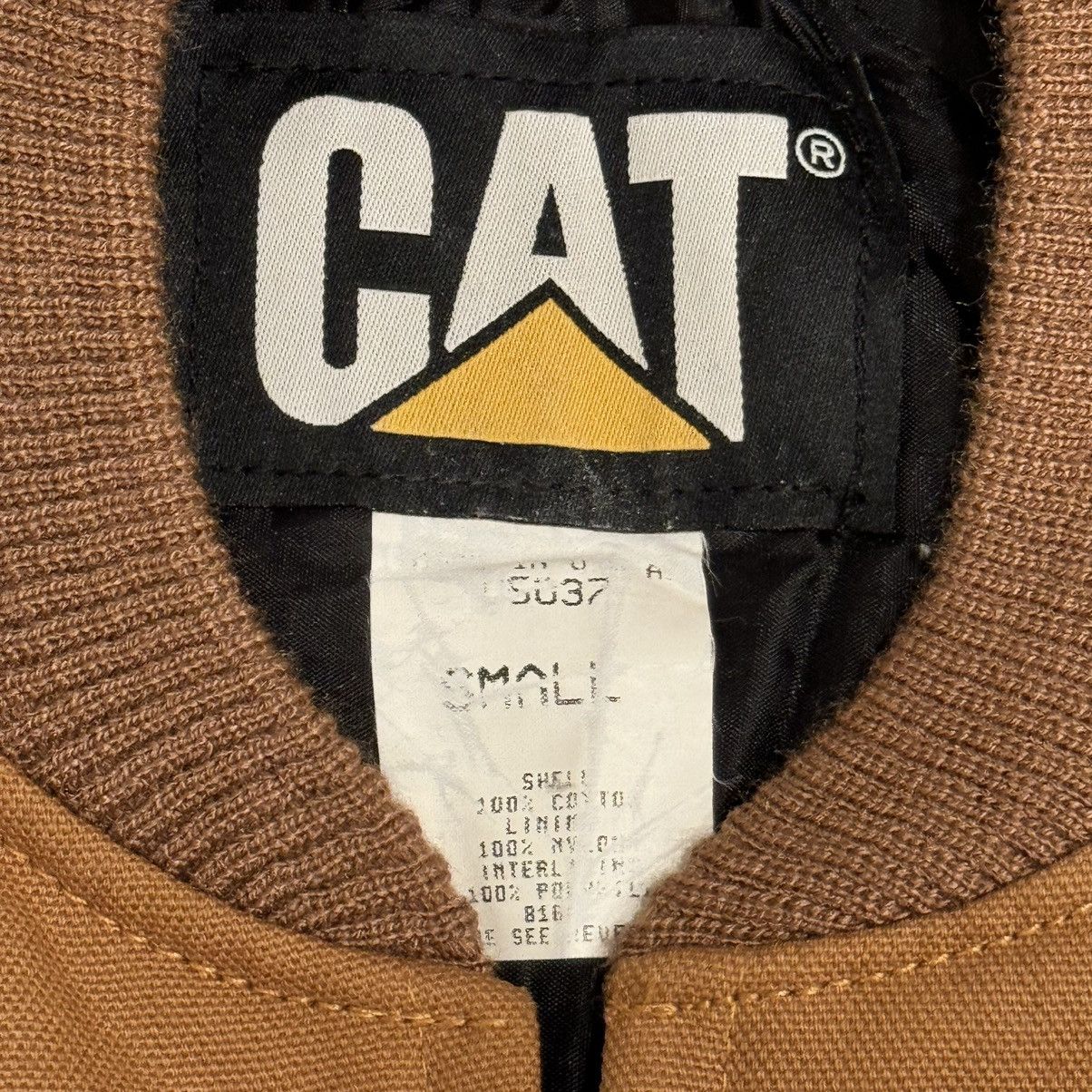 Caterpillar × Vintage Vintage Cat Caterpillar Quilted Tan Work Vest Made In USA Size US S / EU 44-46 / 1 - 5 Thumbnail