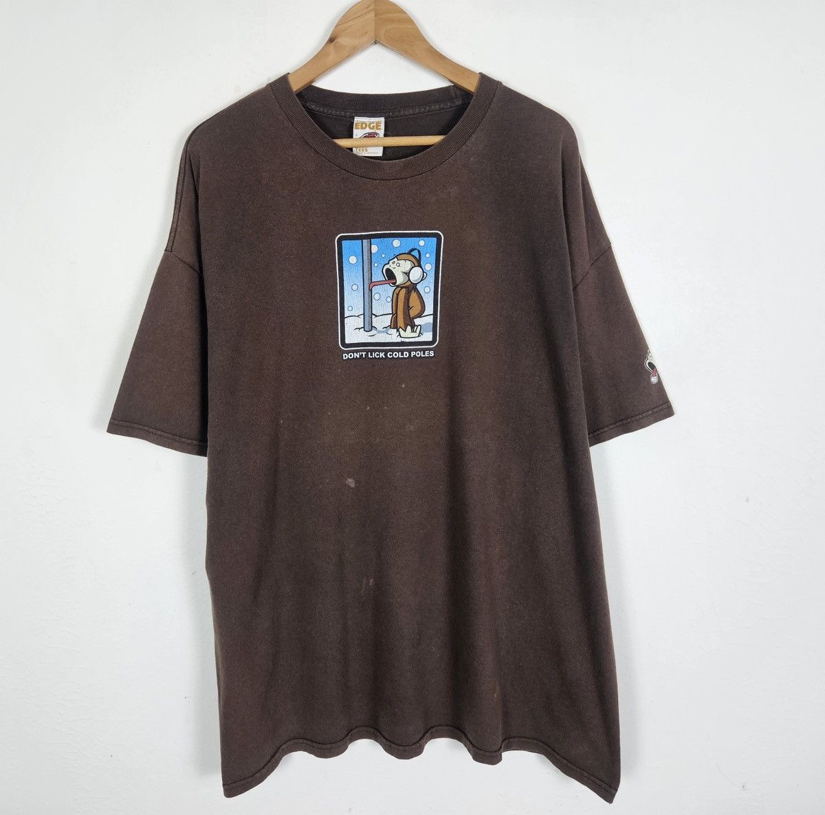 Vintage To The Edge Don’t Lick Cold Poles Shirt in Brown, Men's (Size Xl) — image 2 of 6