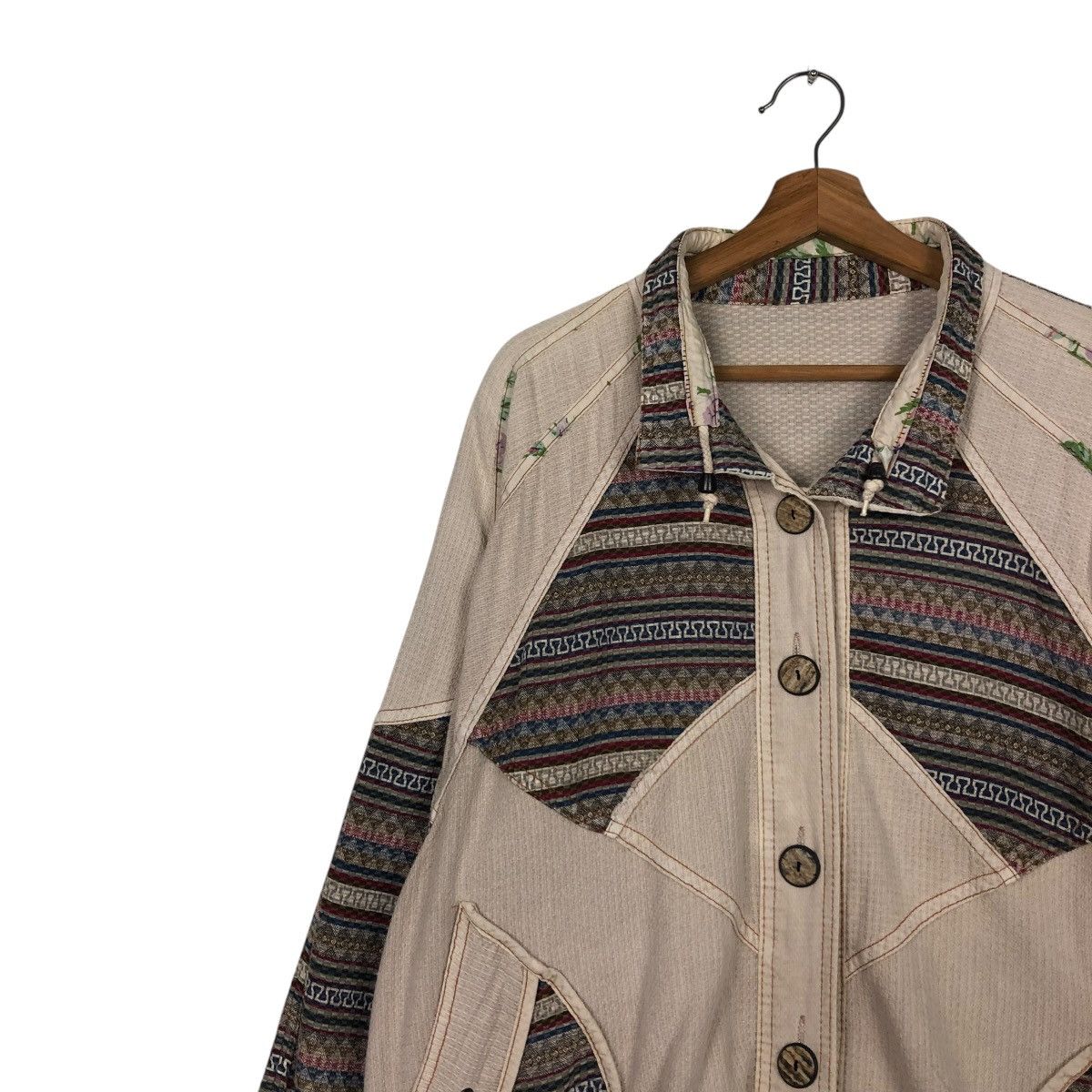 Japanese Brand × Vintage 🔥VINTAGE TRADITIONAL JAPANESE DESIGN CHORE JACKET UNKNOWN Size US L / EU 52-54 / 3 - 9 Thumbnail