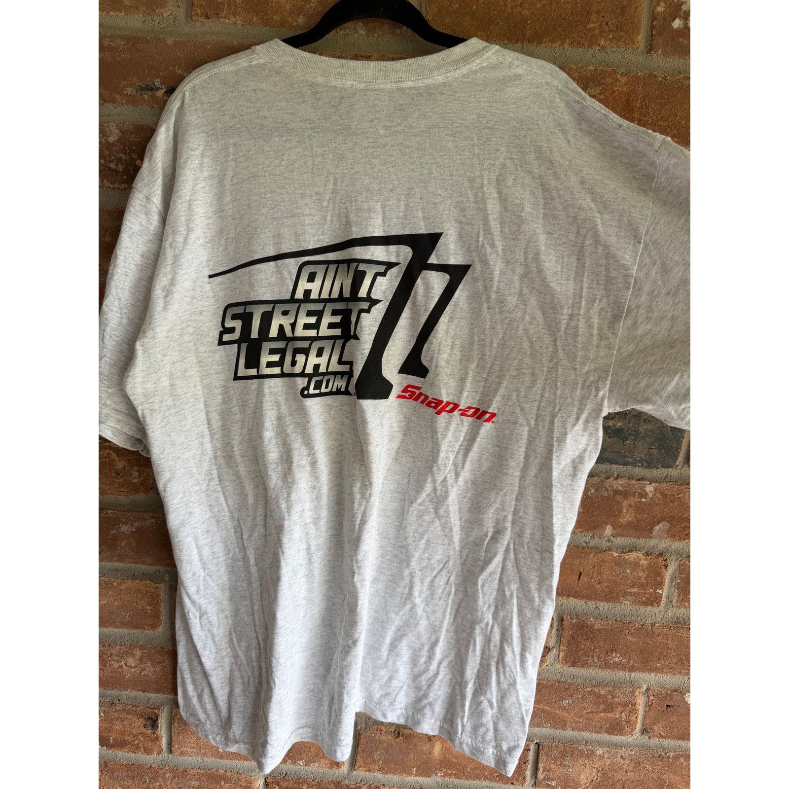 Gildan Vintage Snap On Aint Street Legal Gray Tee XL Size US XL / EU 56 / 4 - 4 Thumbnail