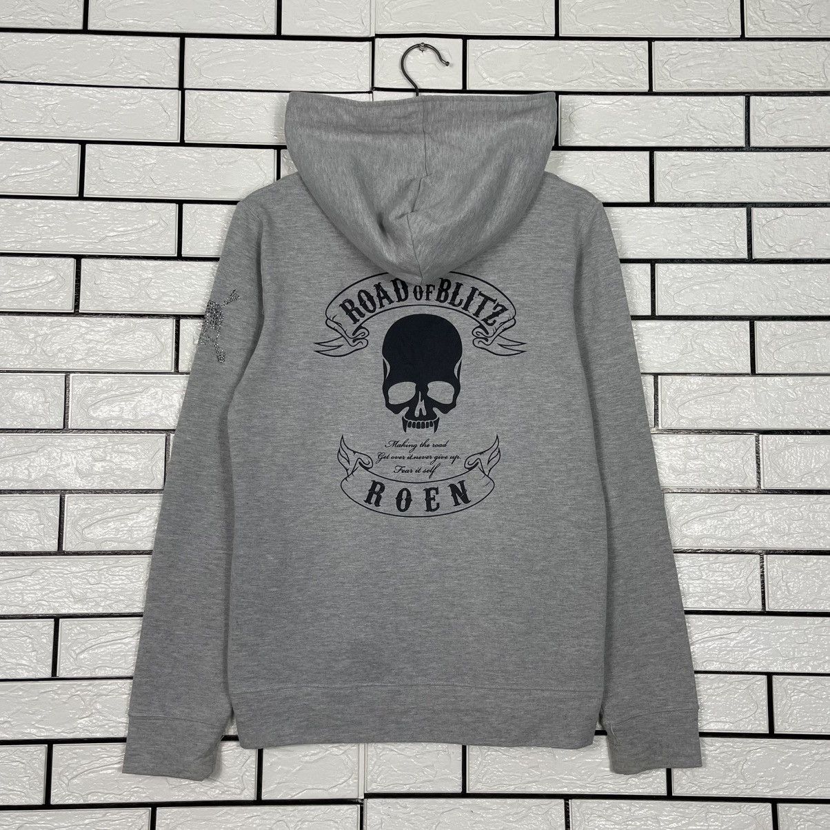 Japanese Brand Roen Road Of Blitz Skull Hoodie Size US S / EU 44-46 / 1 - 7 Thumbnail