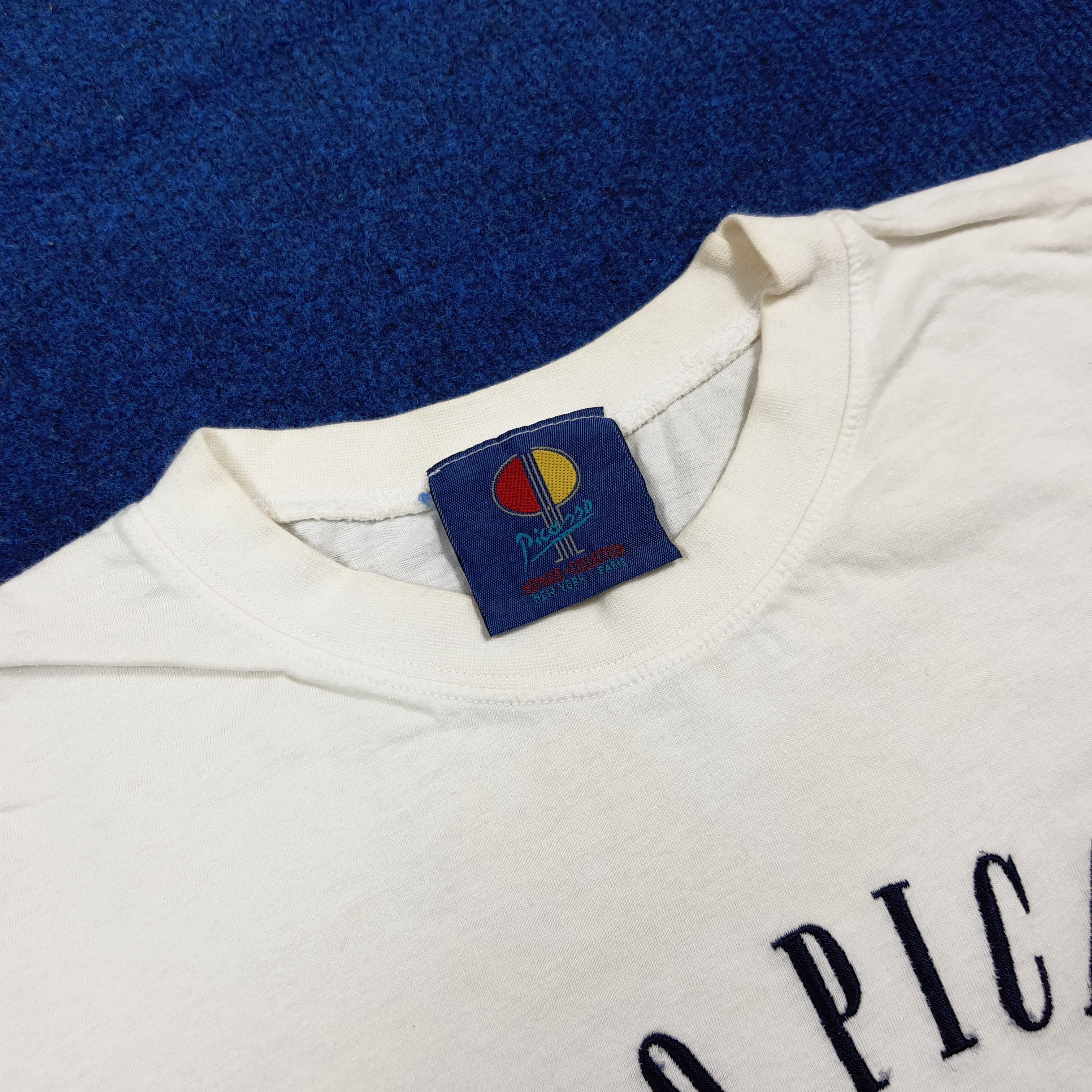 Paloma Picasso Vintage 90s Pablo Picasso Club Art Graphic T-Shirt C294N79 Size US M / EU 48-50 / 2 - 5 Thumbnail