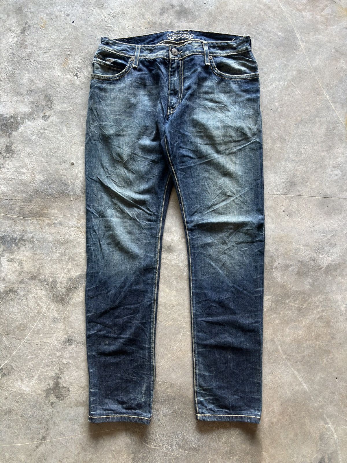 Robins Jeans ROBINS JEANS slim jeans cross wing back patches rapper Size US 34 / EU 50 - 1 Thumbnail