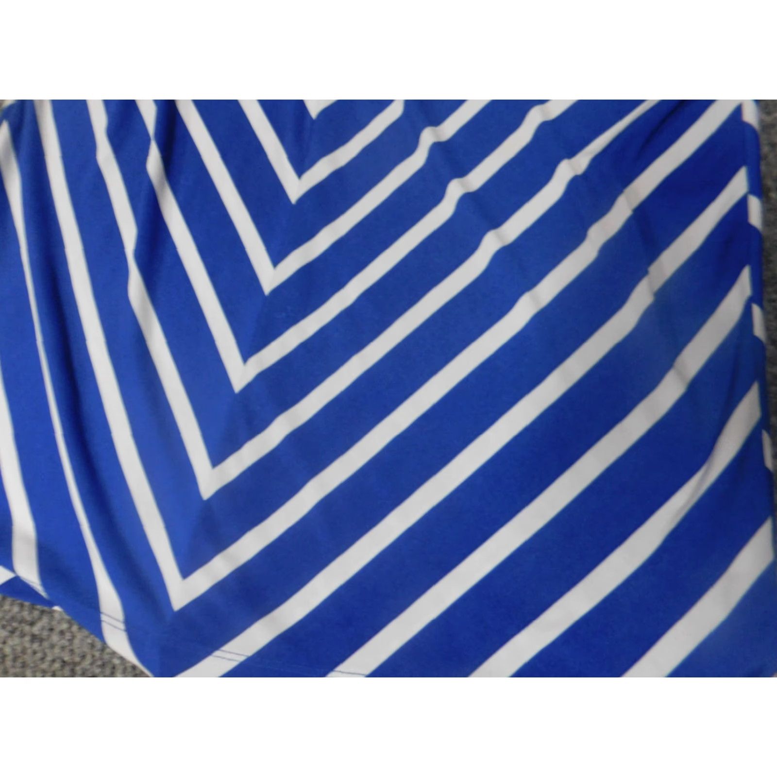 Croft & Barrow Croft & Barrow Womens Blouse S Blue Striped Crew Neck Pullover Short Sleeve Casual Regular Polyester Rayon Top Shirt Size S / US 4 / IT 40 - 7 Thumbnail