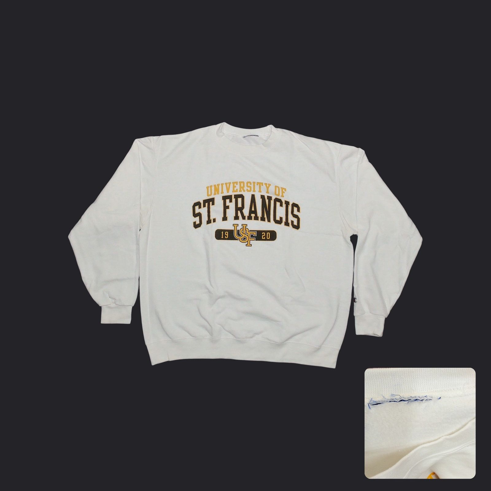 Champion Champion Y2K Boxy Oversized University St Francis Sweatshirt Size US XXL / EU 58 / 5 - 1 Thumbnail