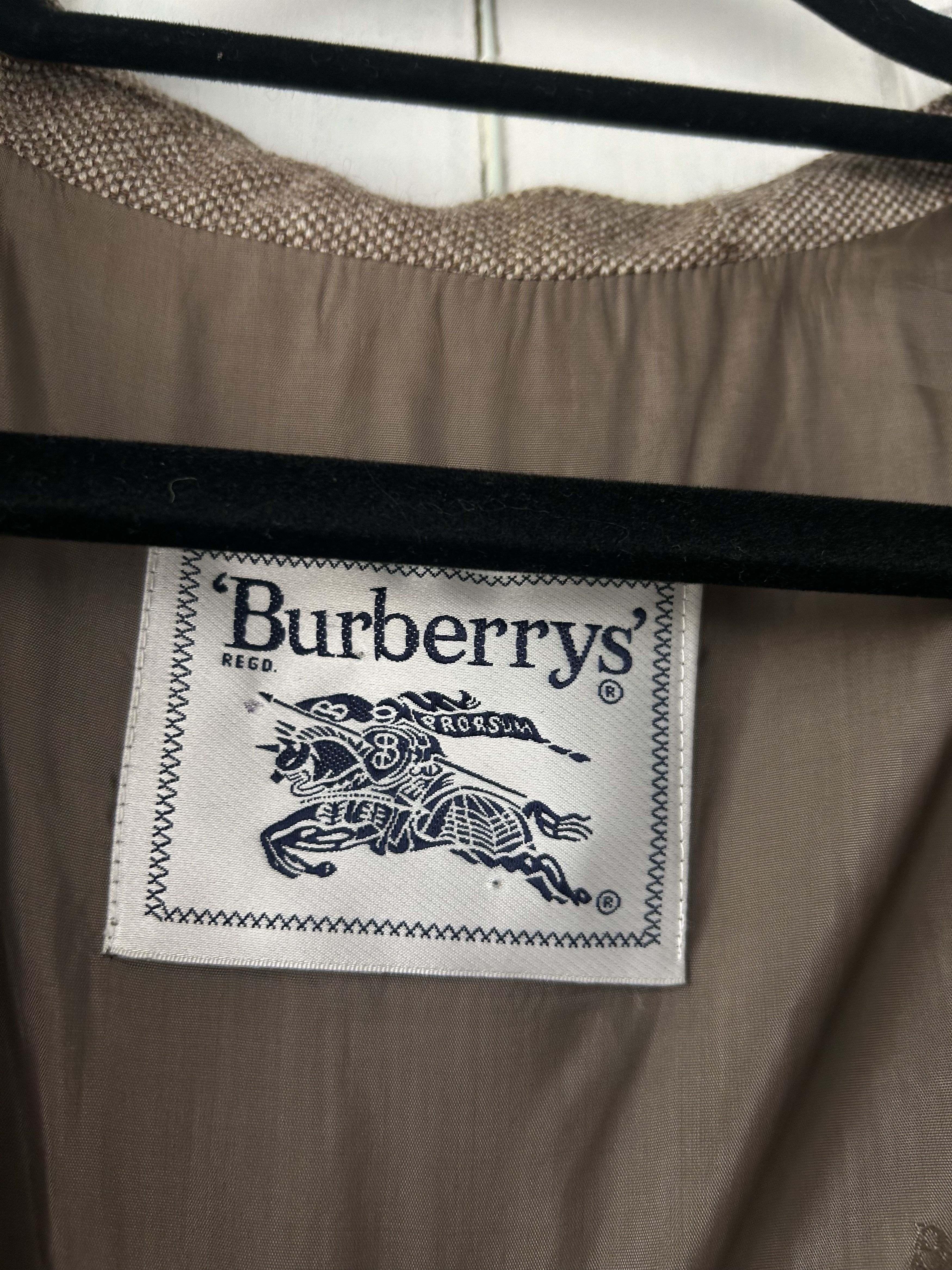 Burberry Burberry Vintage Wool Blazer Size 48S - 7 Thumbnail
