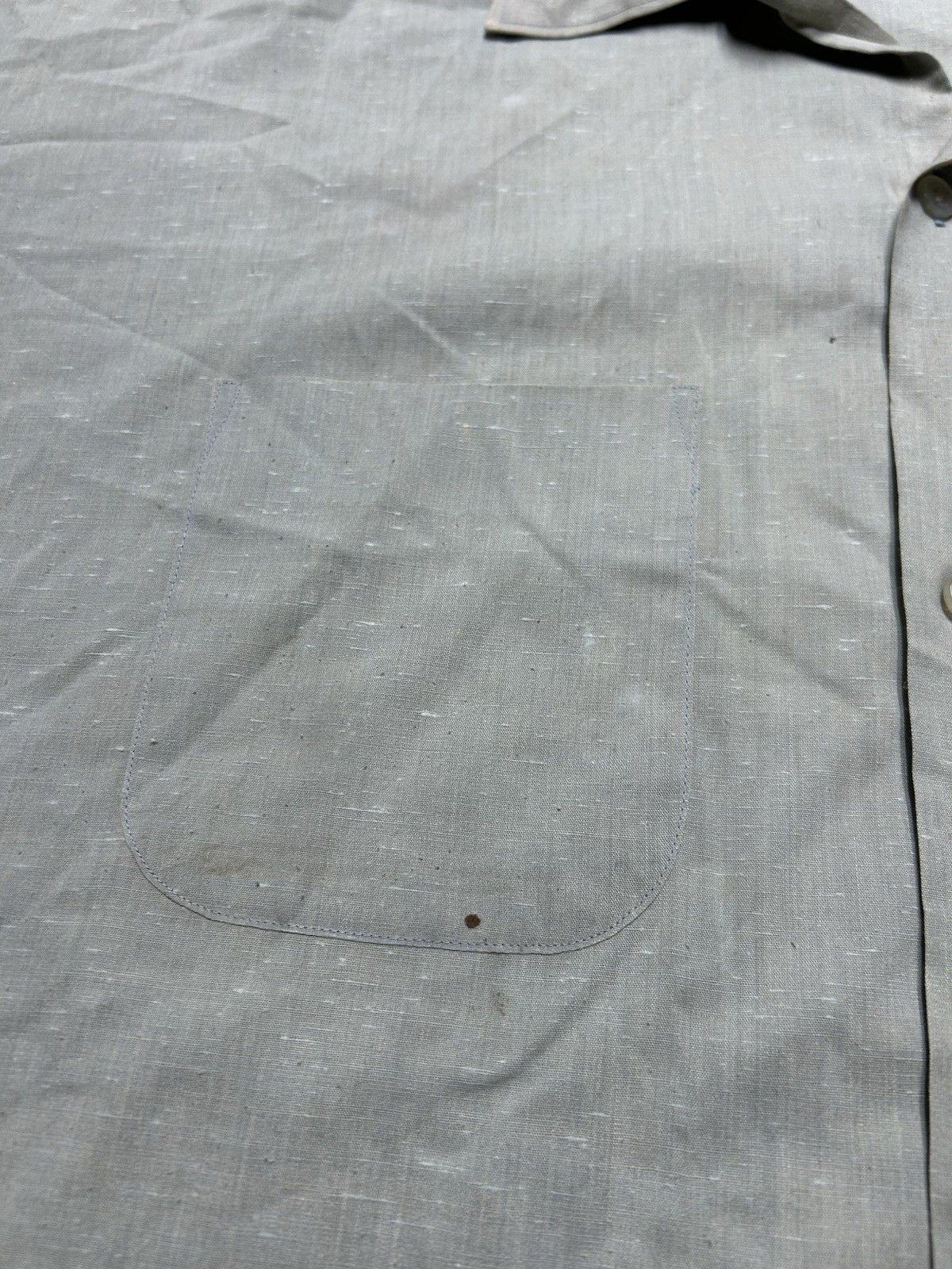 Vintage 60s button shirt loop collar fleck rockabilly RARE SIZE 3XL Size US XXL / EU 58 / 5 - 5 Thumbnail
