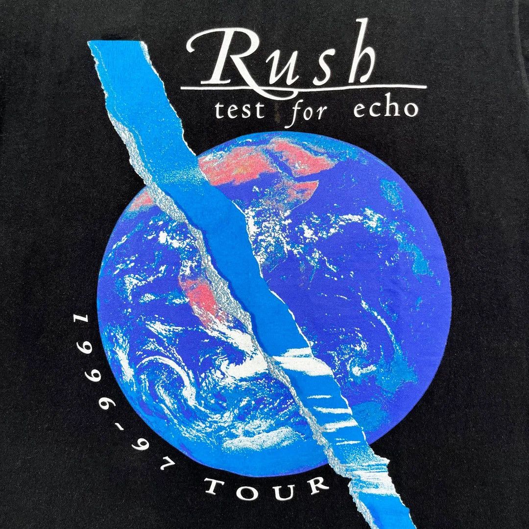 Band Tees Rush 1996 1997 90s Vintage Test for Echo Band Tour T-Shirt Size US L / EU 52-54 / 3 - 3 Thumbnail