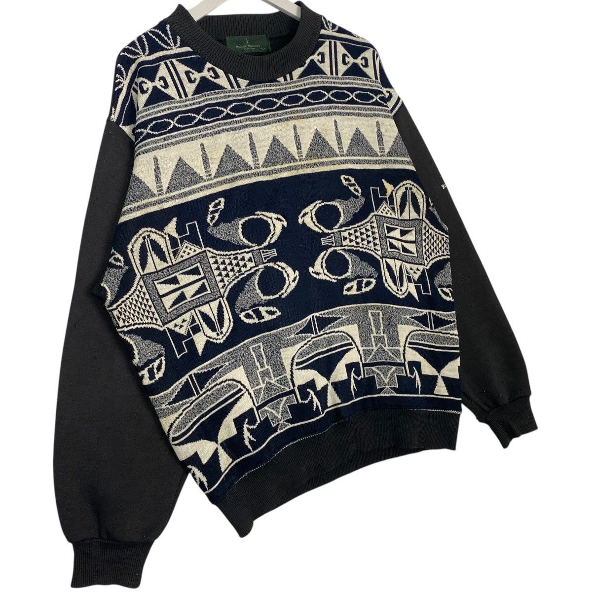 Vintage Vintage Valentino Rudolph Sweatshirt Black/White Size L Size US L / EU 52-54 / 3 - 3 Thumbnail