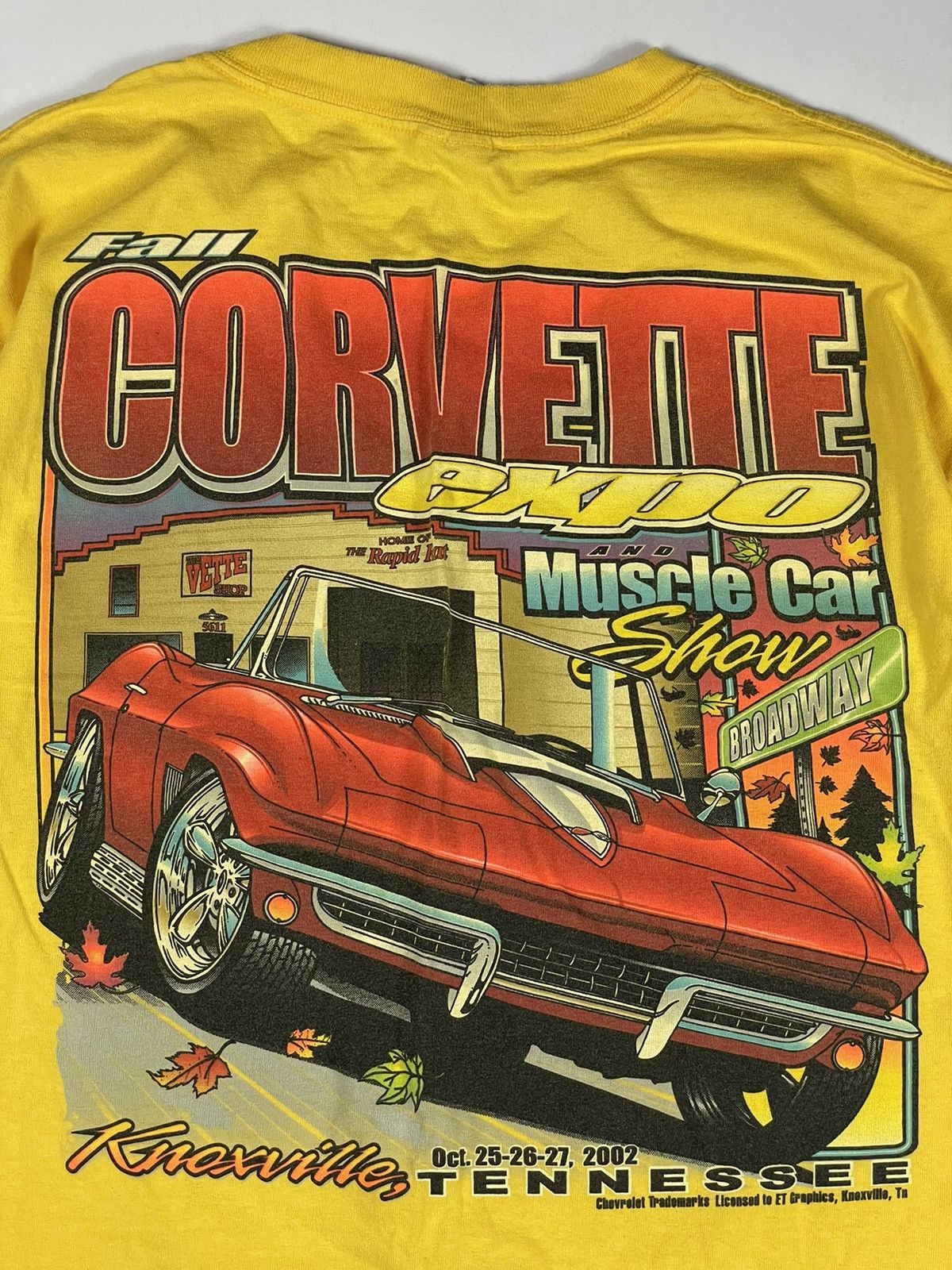 Chevrolet × Vintage Corvette rare c2 t shirt tees 25 boxy moto sport chevy Size US L / EU 52-54 / 3 - 2 Thumbnail