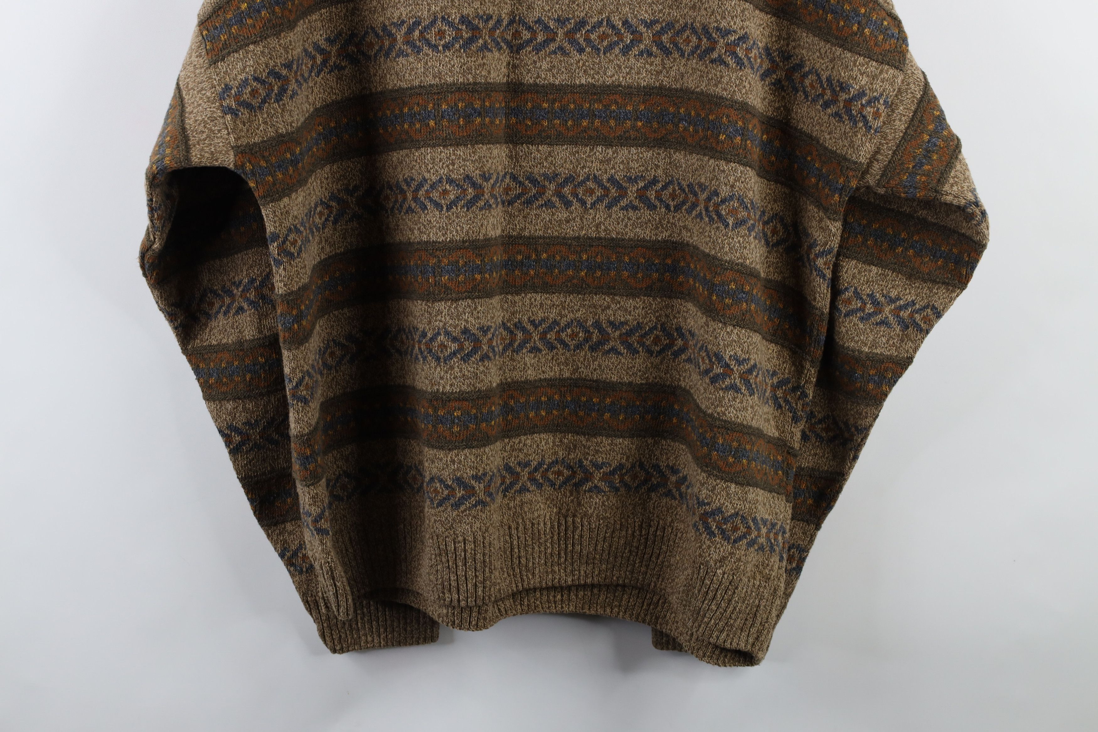 Vintage Vintage 90s Streetwear Fair Isle Knit Sweater USA Size US XL / EU 56 / 4 - 7 Thumbnail