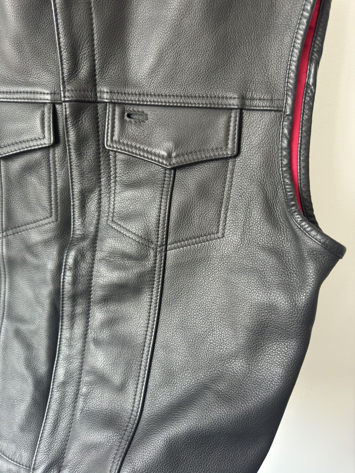 Joe's Joes Leather Motorcycle Vest Size US XL / EU 56 / 4 - 3 Thumbnail