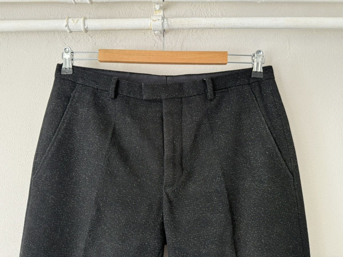 Jil Sander Black Wool Trousers with Subtle Sparkle Finish Size US 33 - 2 Thumbnail