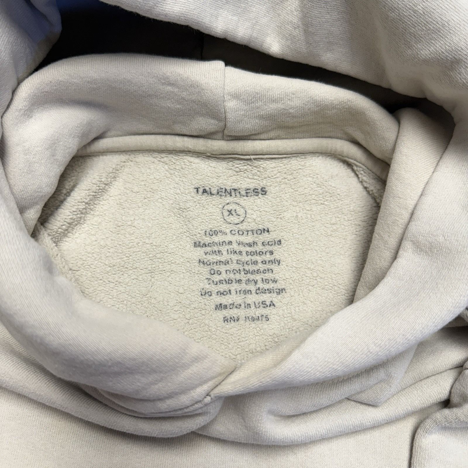 Talentless Talentless Hoodie Sweatshirt Adult XL 25x29 Heavyweight Size US XL / EU 56 / 4 - 11 Thumbnail
