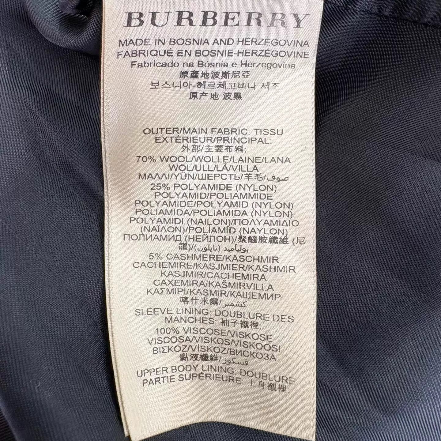Burberry Burberry Black Double Breasted Wool Coat 38 Size XS / US 0-2 / IT 36-38 - 5 Thumbnail