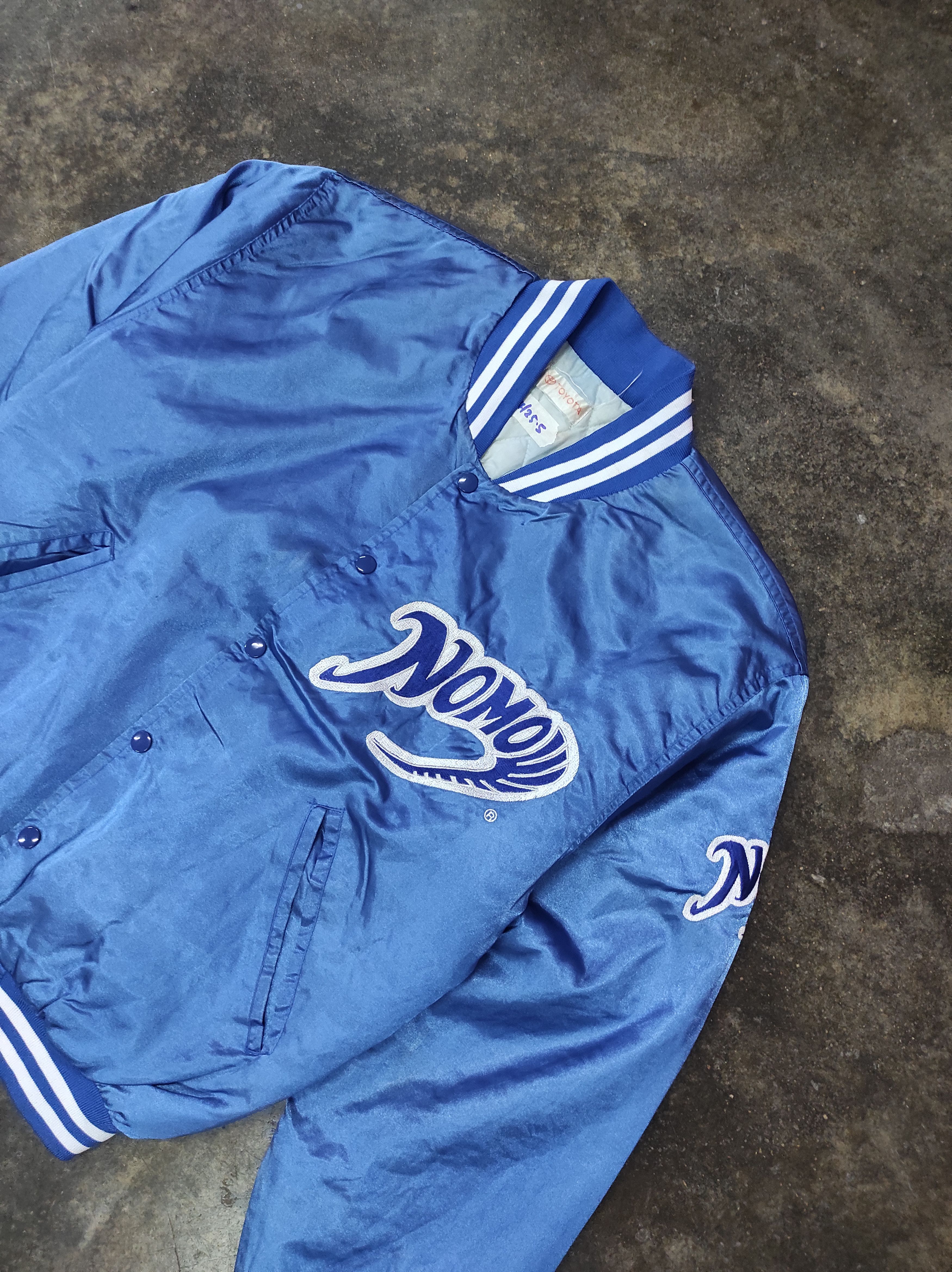 Japanese Brand × MLB TOYOTA NOMO 90's BASEBALL VARSITY JACKET Size US L / EU 52-54 / 3 - 4 Thumbnail