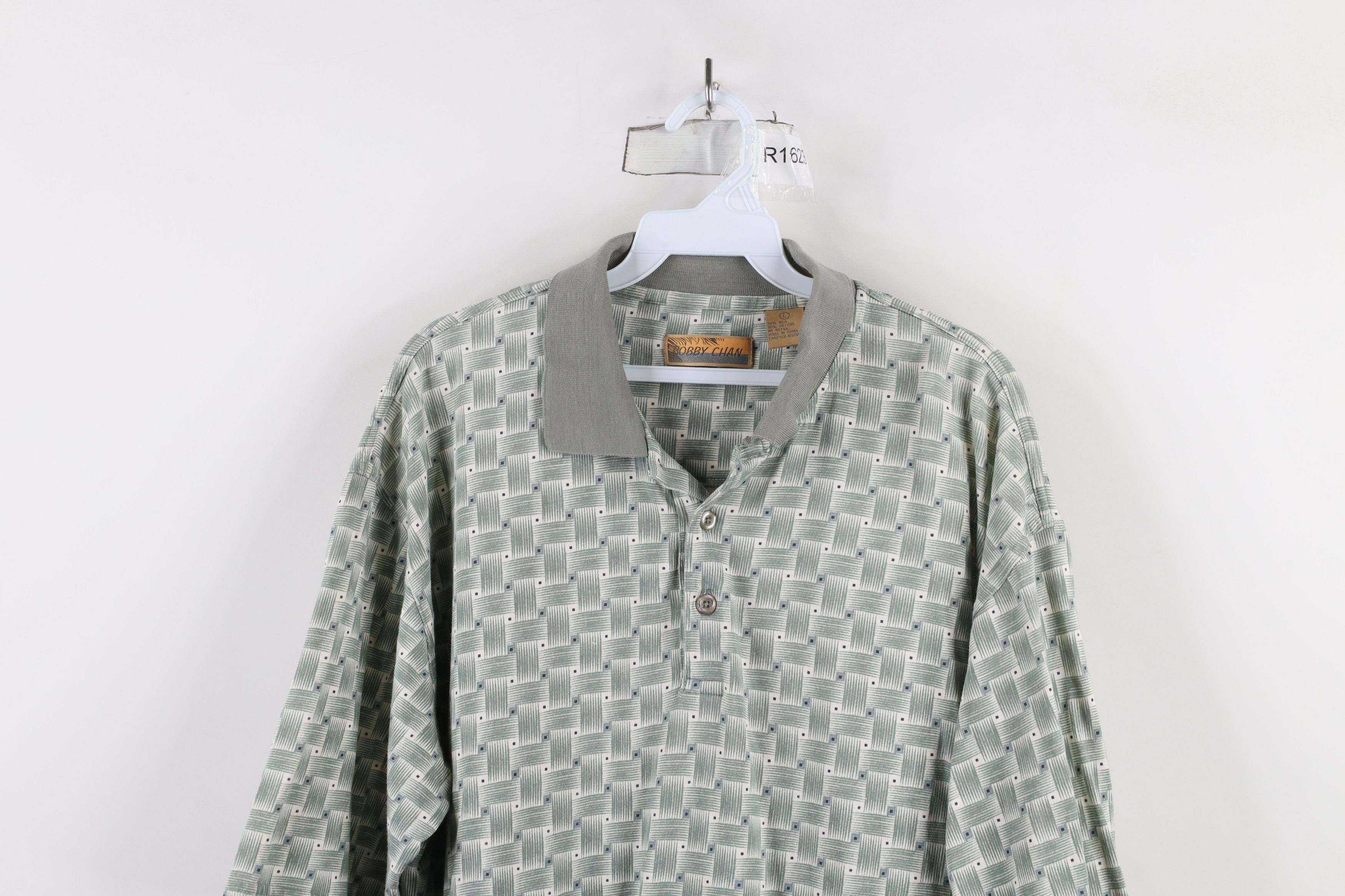 Vintage Vintage 90s Streetwear Blend Cross Weave Collared Polo Shirt Size US L / EU 52-54 / 3 - 2 Thumbnail