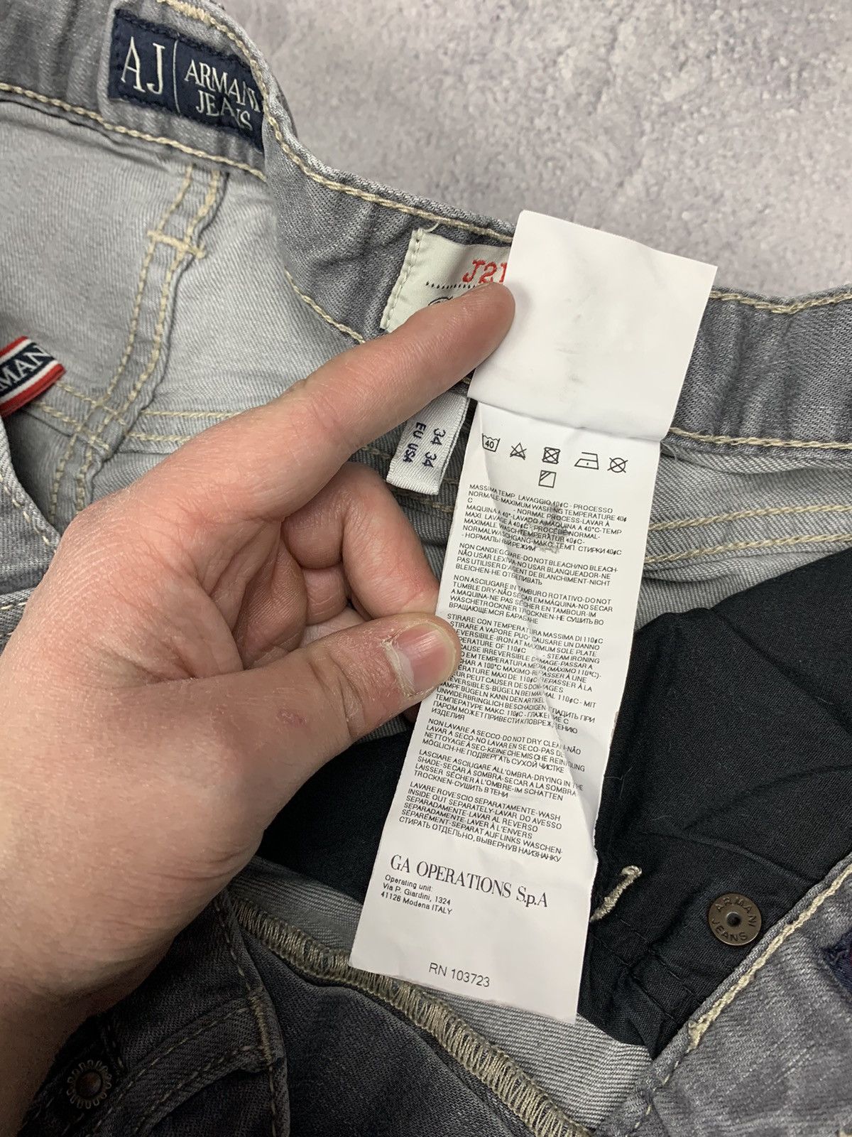 Emporio Armani Vintage Y2K Armani Jeans Jeans Pants Regular Fit Size 34 Size US 34 / EU 50 - 15 Thumbnail