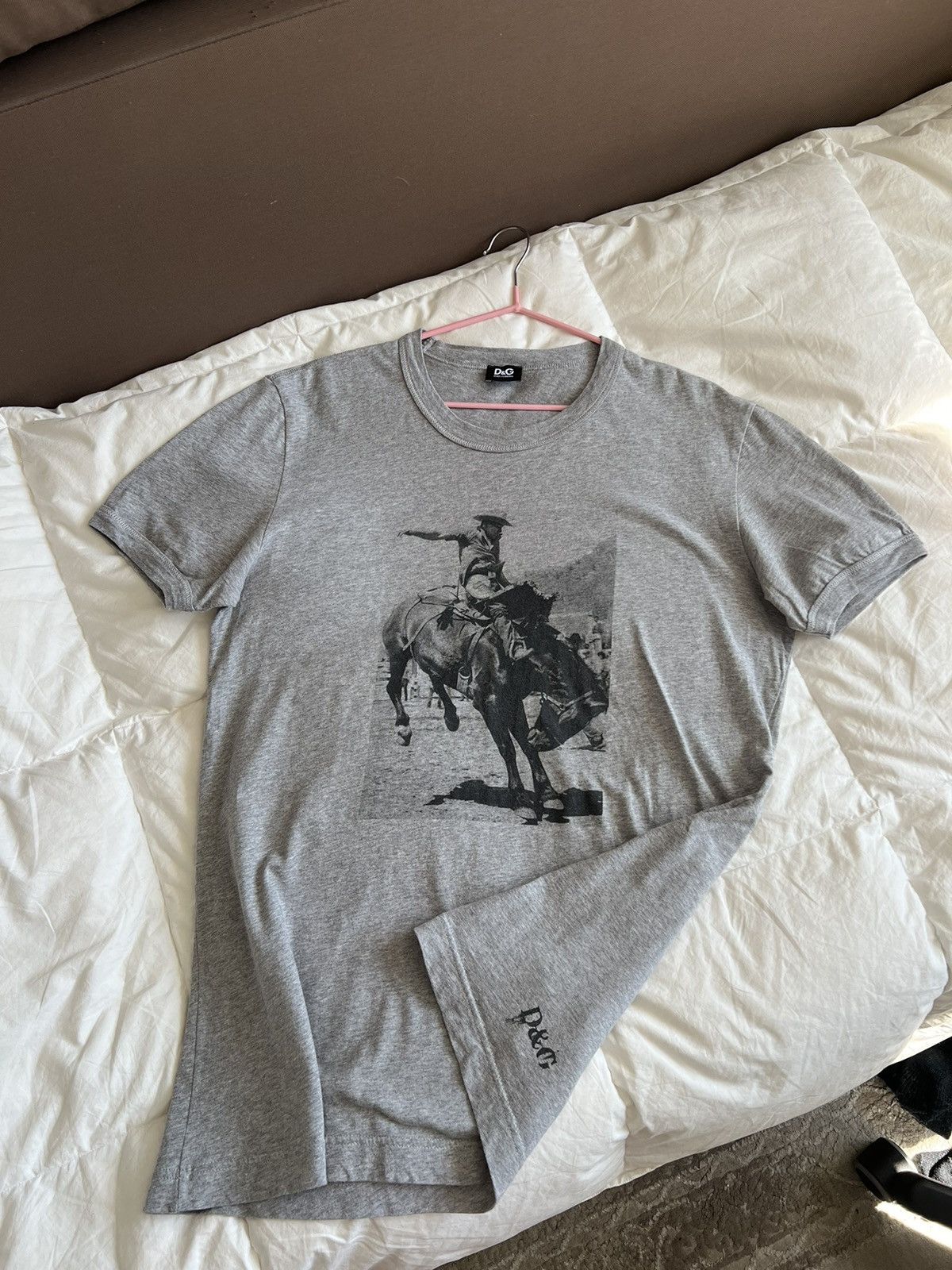 Dolce & Gabbana Rare Dolce & Gabbana "Rodeo" Horse Print t-shirt Size US L / EU 52-54 / 3 - 11 Thumbnail