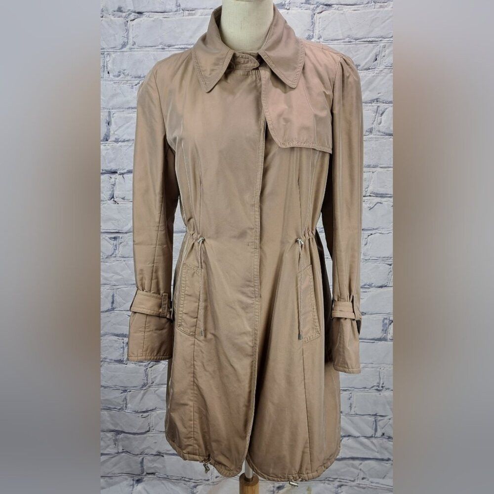 Brunello Cucinelli Brunello Cucinelli Women's Trench Coat Jacket Nylon Silk Ca Size XL / US 12-14 / IT 48-50 - 1 Thumbnail