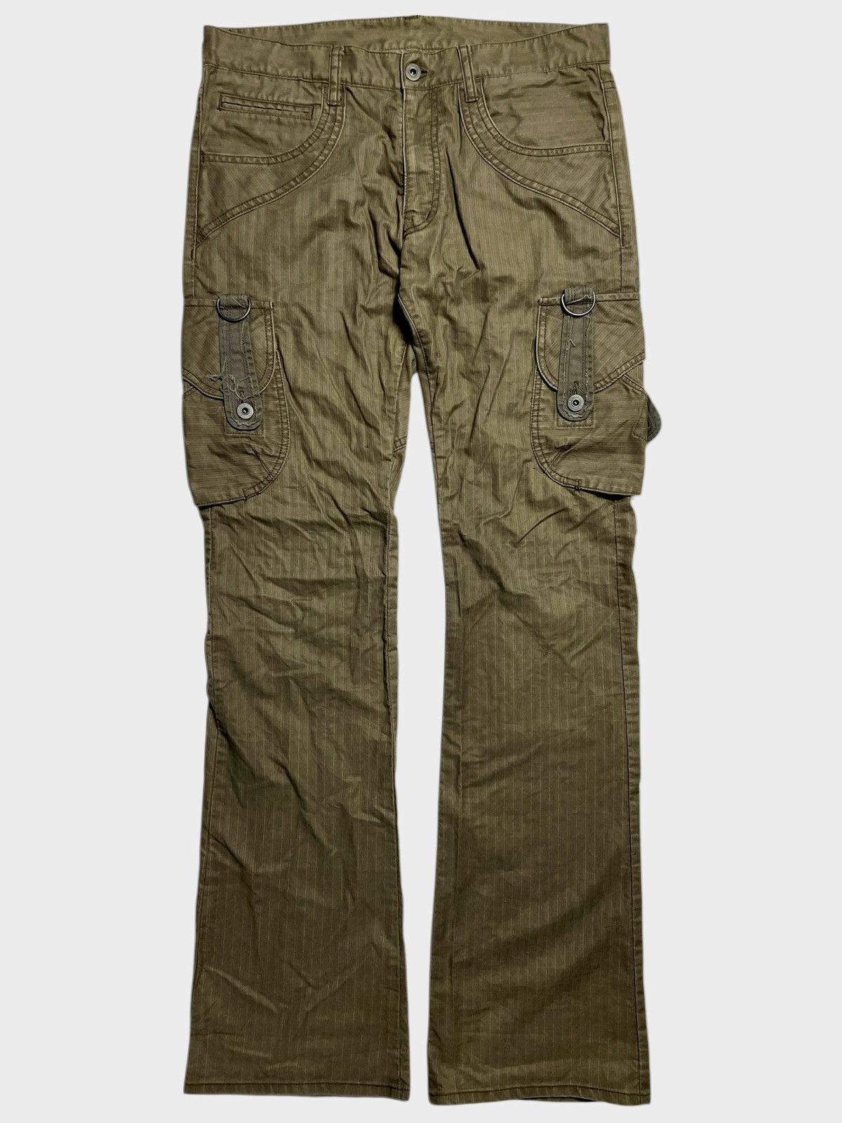 PPFM 2000’s The Difference Rupert - G.O.A Style Flare Cargo Pants Size US 32 / EU 48 - 1 Thumbnail