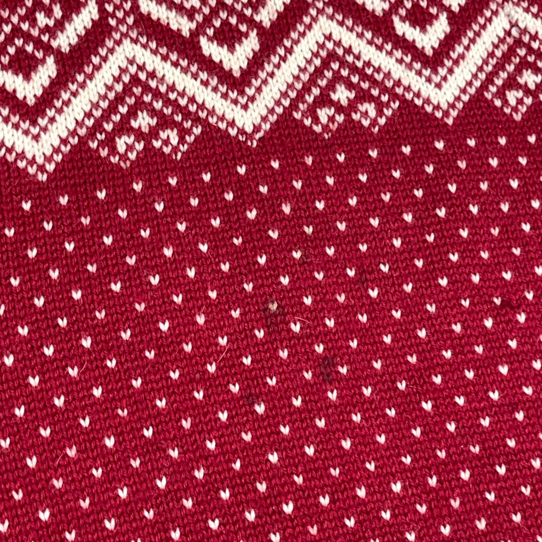 Vintage VINTAGE Grandpa Sweater Men L Red Wool Knit Nordic Birdseye Rib Crew Neck Pullover Geometric 90s Classic Logo Size US L / EU 52-54 / 3 - 4 Thumbnail