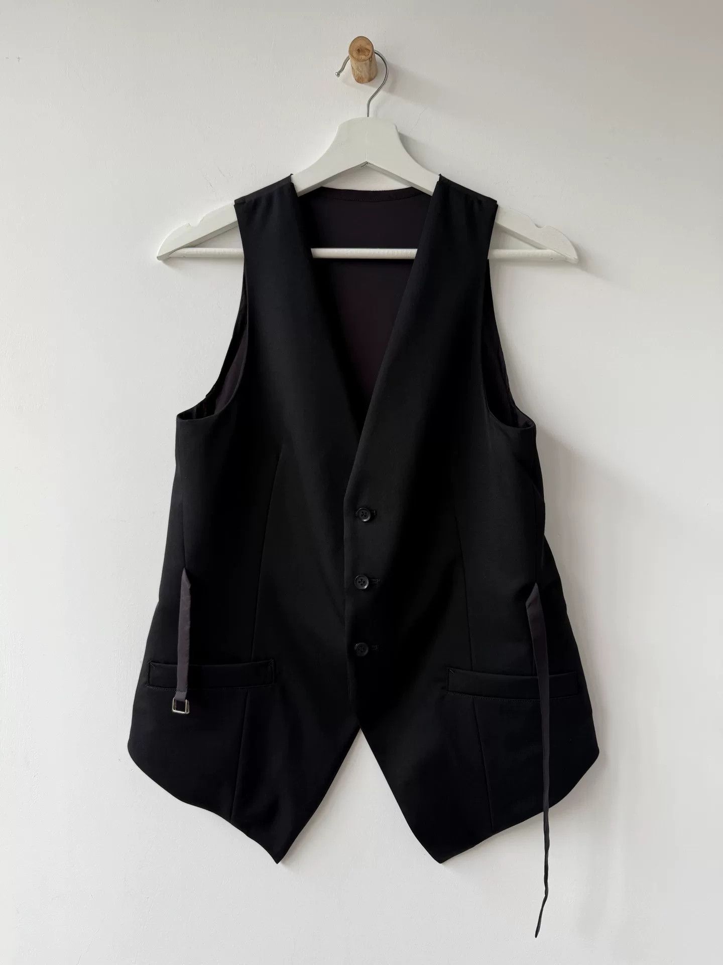 Y's Yohji Yamamoto Y's Wool Vest with Straps Size US M / EU 48-50 / 2 - 1 Thumbnail