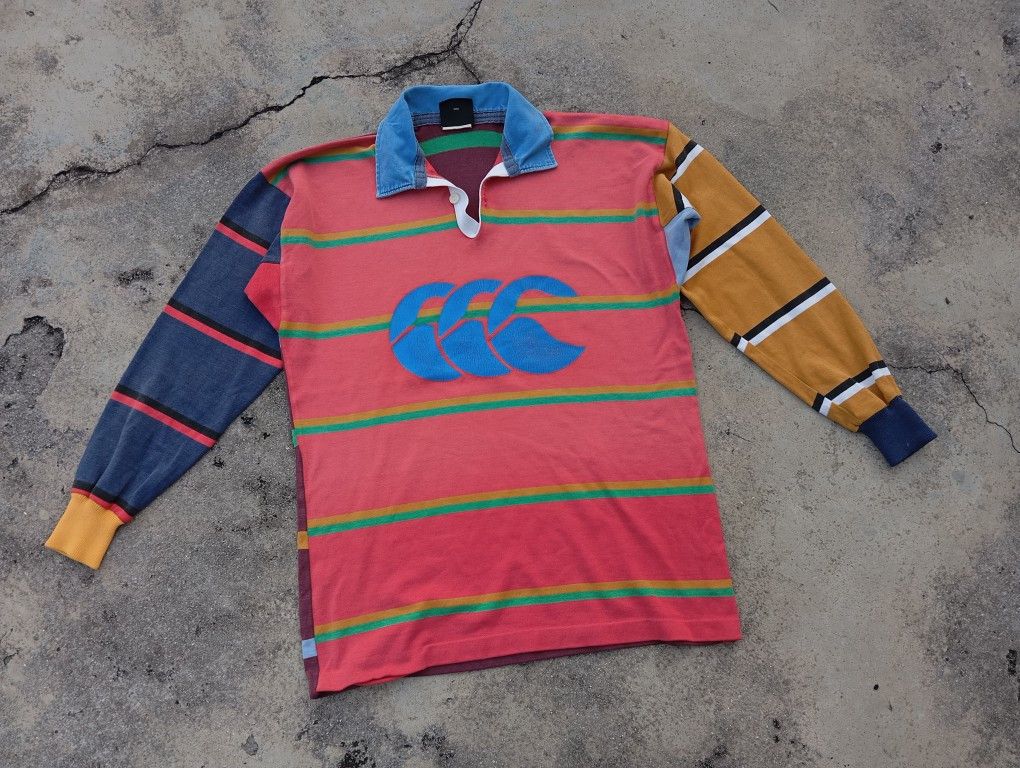 Canterbury of New Zealand Vtg 90s 2000s Canterbury Uglies Polo Jersey🏈 Size US M / EU 48-50 / 2 - 2 Thumbnail