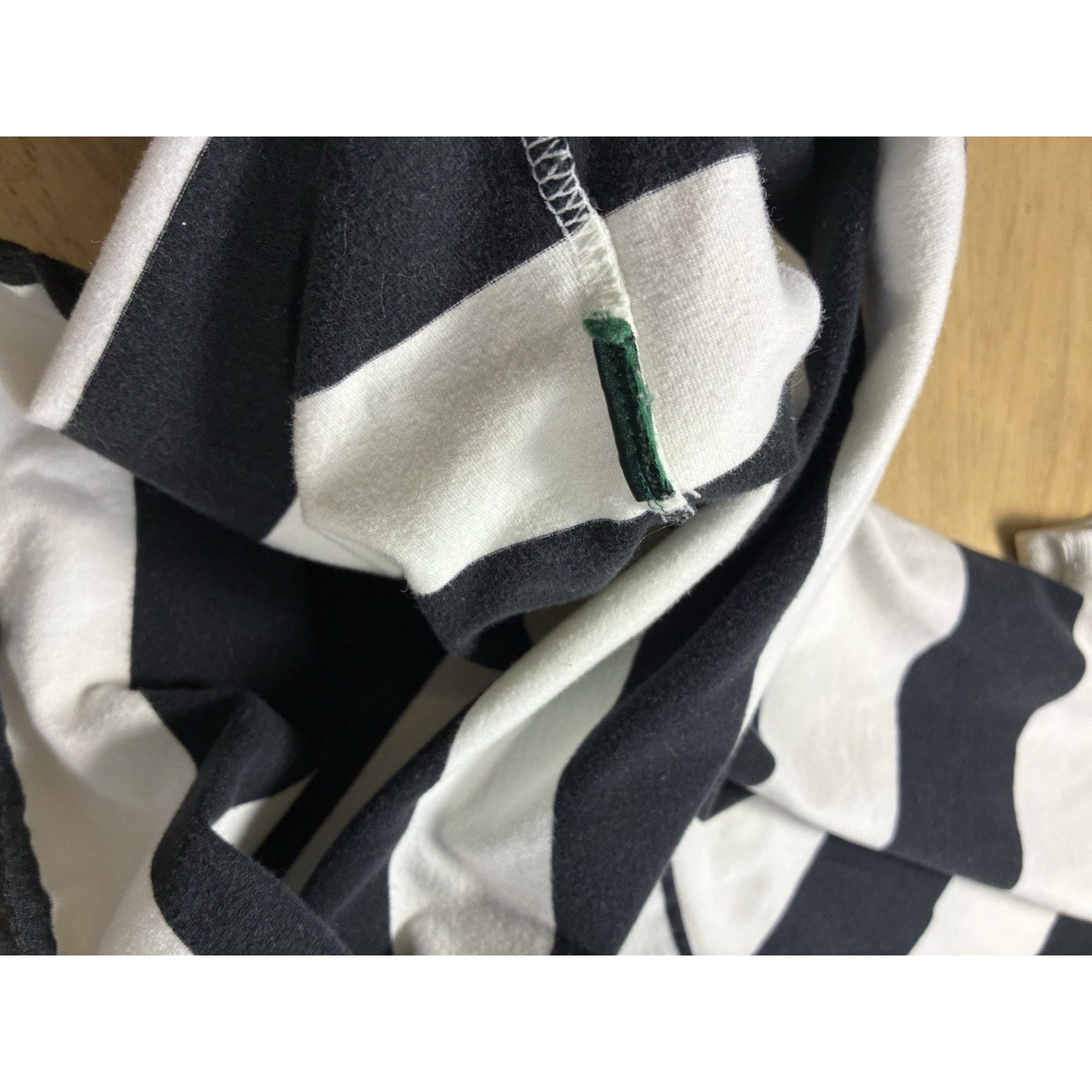 Lauren Ralph Lauren Polo Ralph Lauren Woman L White and Black Striped Polo 90s Size L / US 10 / IT 46 - 15 Thumbnail