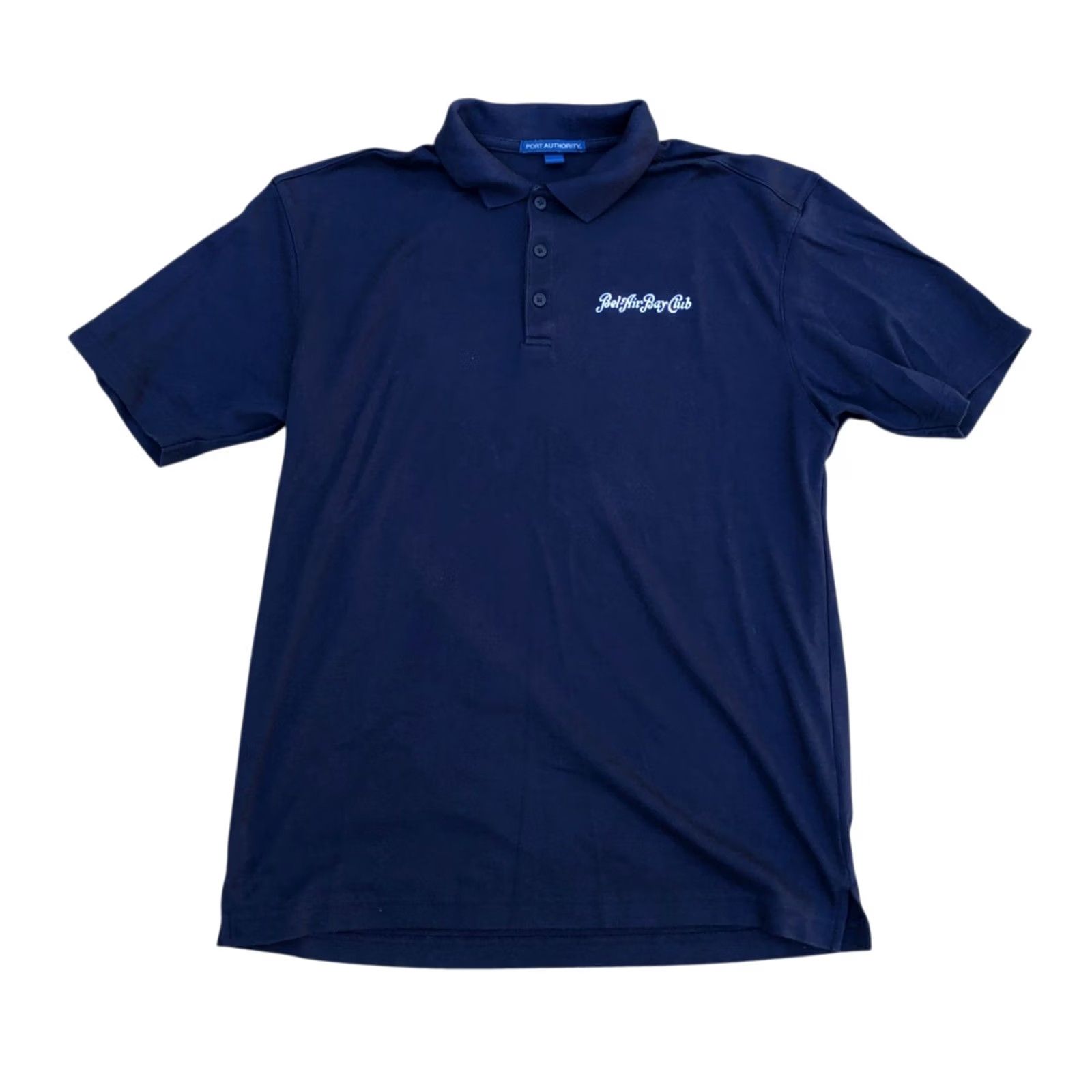 Port Authority VTG Port Authority Bel Air Bay Club Polo Shirt Men Medium Blue Los Angeles Polo Shirt Mens Medium Blue Bay Club Bel Air Size US M / EU 48-50 / 2 - 2 Thumbnail