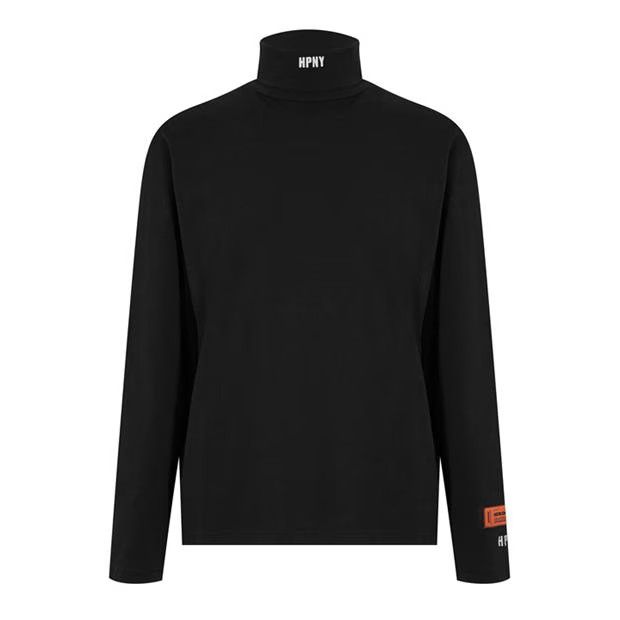 image of Heron Preston O1G2R1Mq0524 Rollneck Sweater In Black, Men's (Size Small)