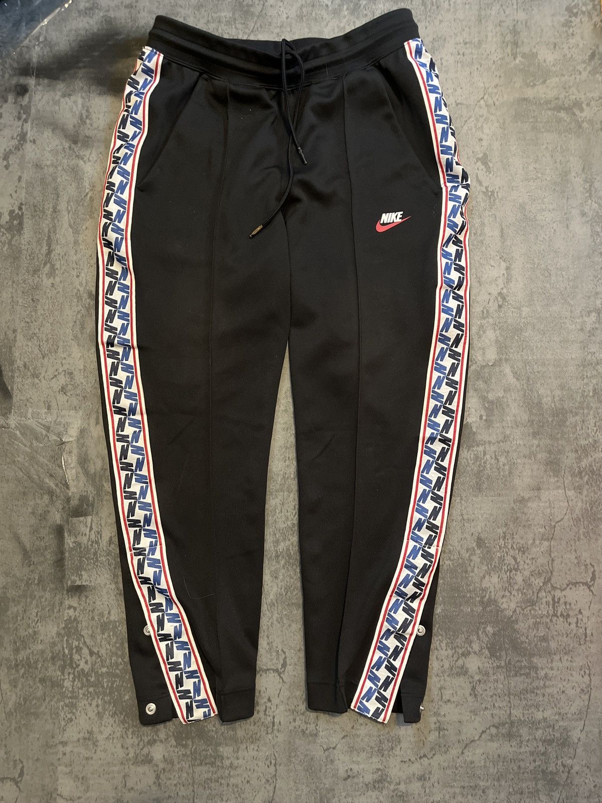 Nike NIKE Sportswear Taped Poly NSW Men’s Jogger Track Pants Size US 29 - 1 Thumbnail