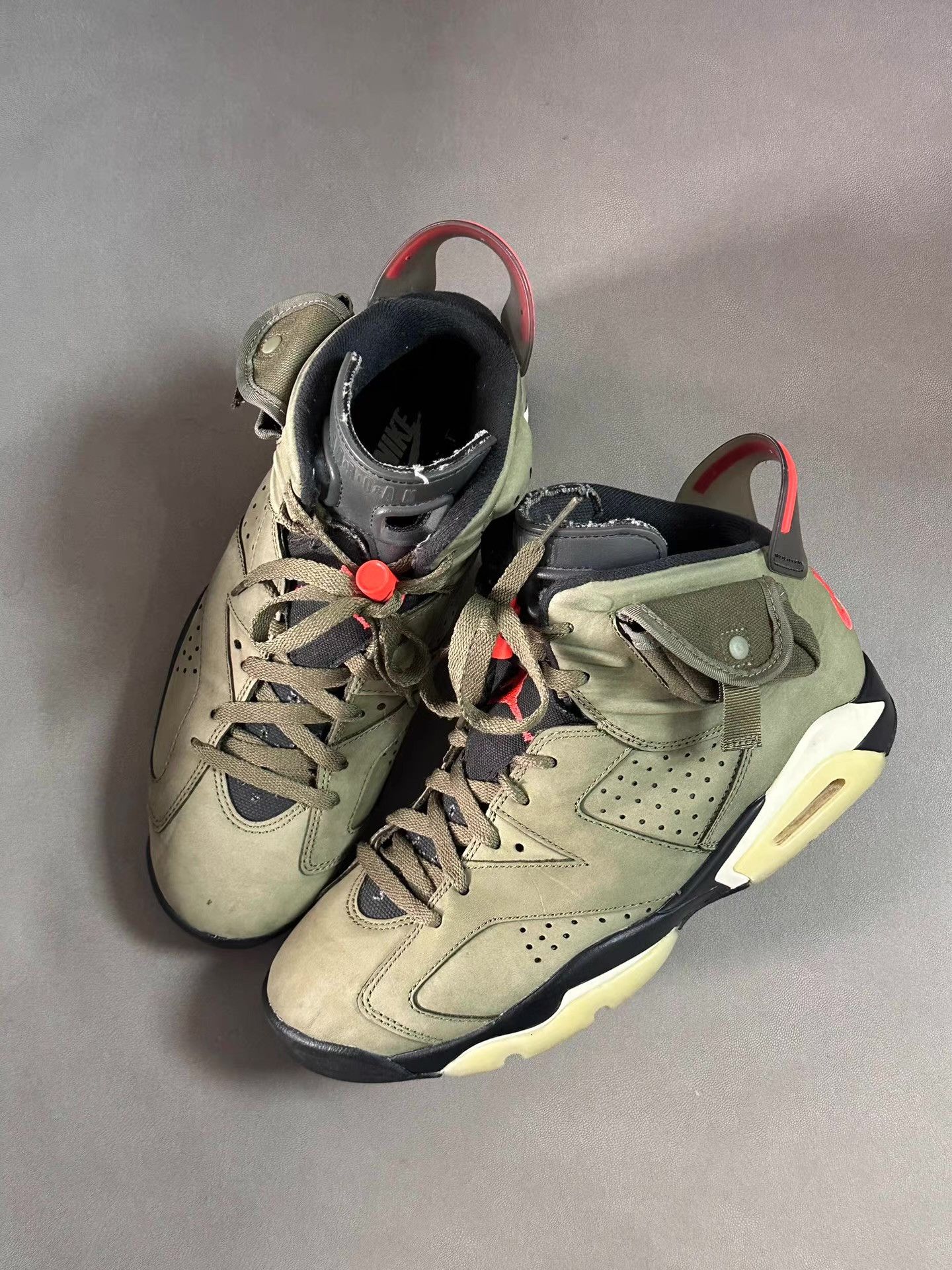 Nike TS x Air Jordan 6 Olive Ｑ20 Size US 8.5 / EU 41-42 - 1 Thumbnail